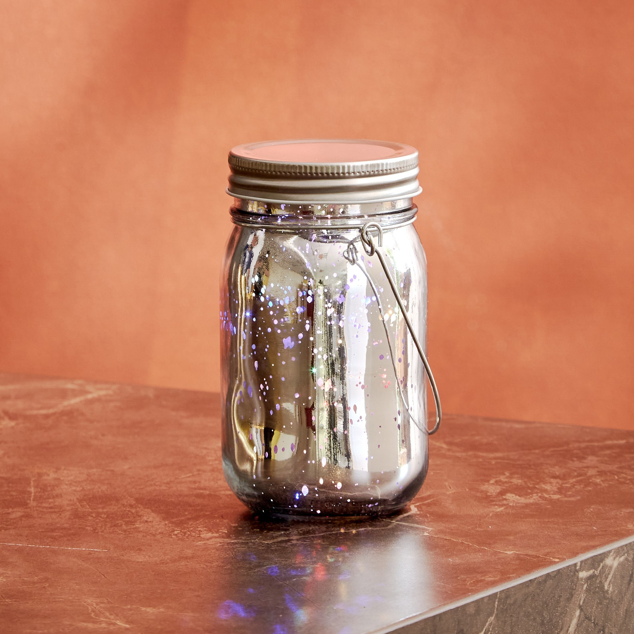 Orla Glass Cylindrical Bottle with 10 Micro LED Lights - 8x8x13.5 cm-hbxdiningroom-lighting-decorativesandstringlights-image-2
