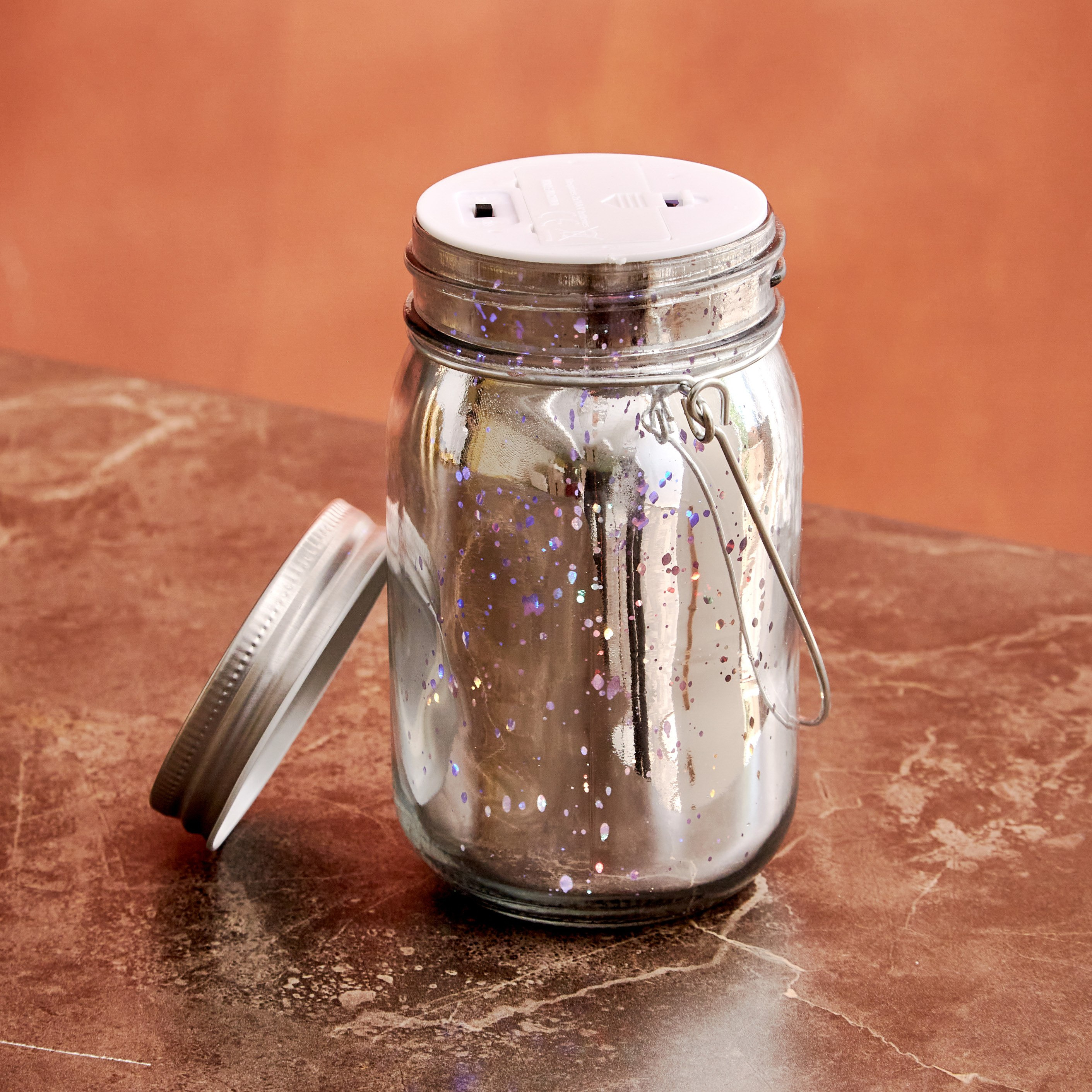 Orla Glass Cylindrical Bottle with 10 Micro LED Lights - 8x8x13.5 cm-hbxdiningroom-lighting-decorativesandstringlights-image-5