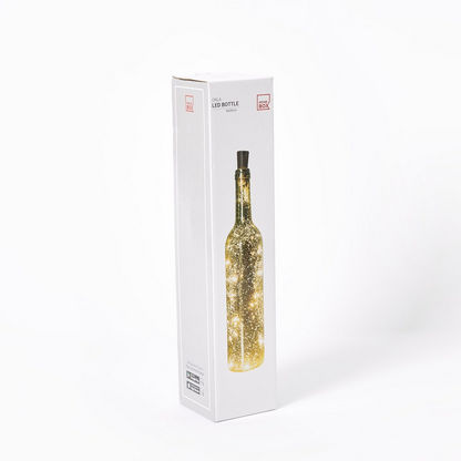 Orla Glass Bottle with Micro LED - 8x8x35 cms