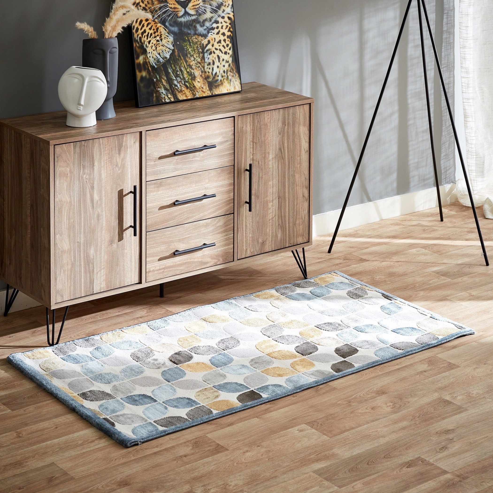 سجادة بولي بروبلين مقاومة للبقع من كاستيلو فايب - 80x150 سم-hbxdecorandfurnishings-floorcoverings-rugs-image-1