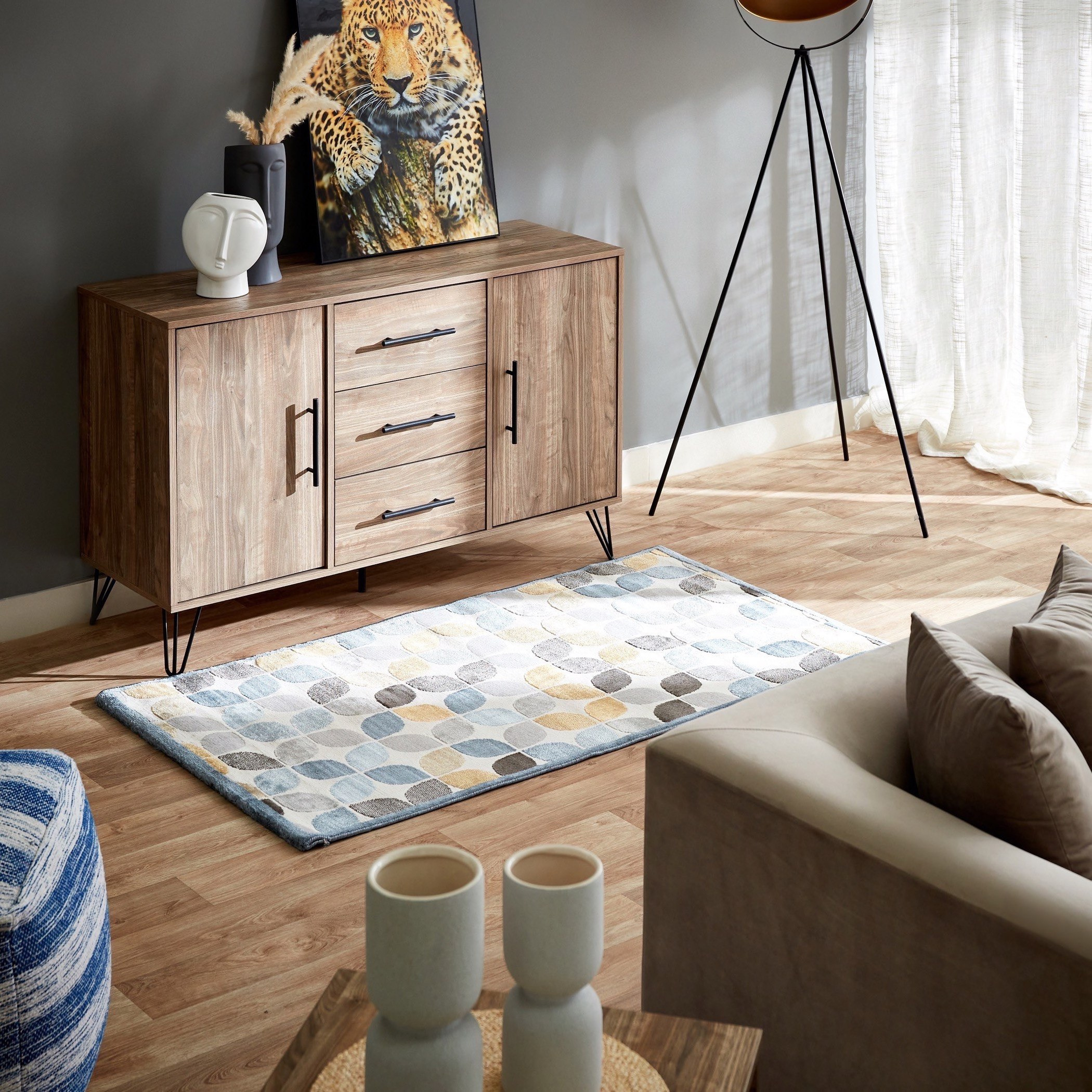 سجادة بولي بروبلين مقاومة للبقع من كاستيلو فايب - 80x150 سم-hbxdecorandfurnishings-floorcoverings-rugs-image-5