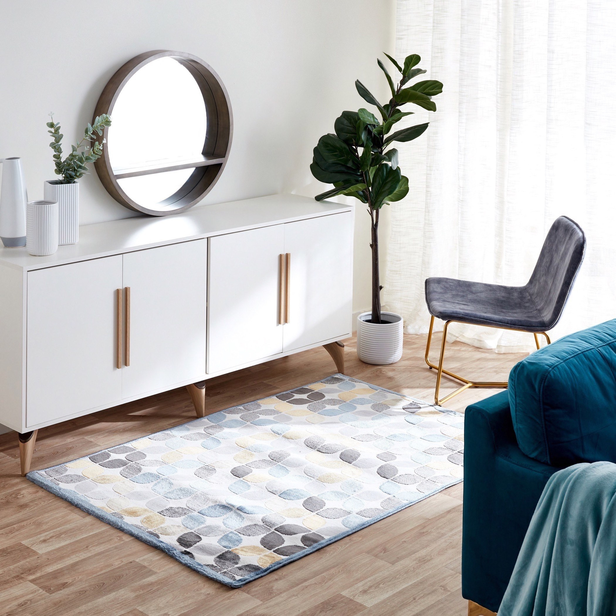 سجادة بولي بروبلين مقاومة للبقع من كاستيلو فايب - 120x170 سم-hbxdecorandfurnishings-floorcoverings-rugs-image-5