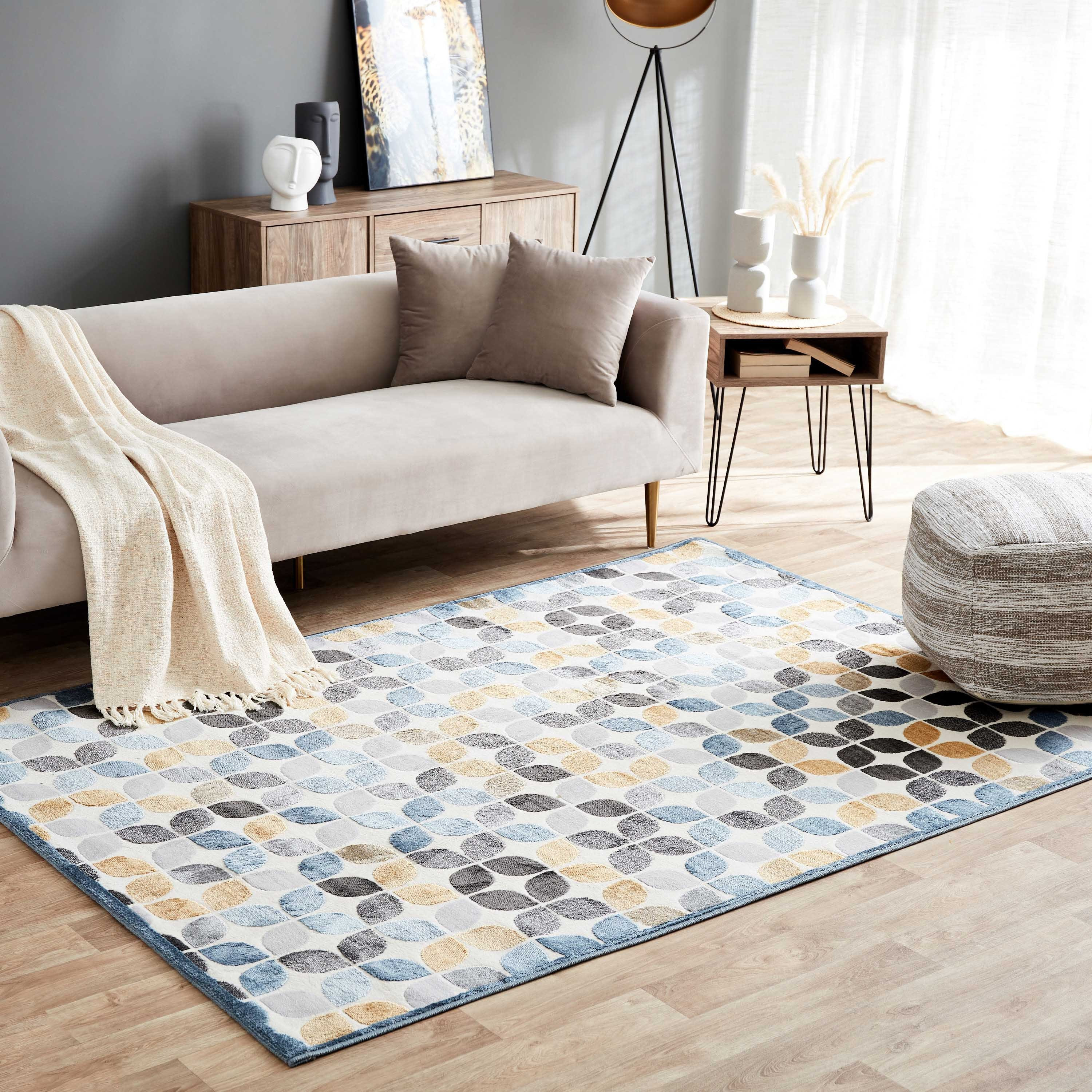 سجادة بولي بروبلين مقاومة للبقع من كاستيلو فايب - 160x230 سم-hbxdecorandfurnishings-floorcoverings-rugs-image-1