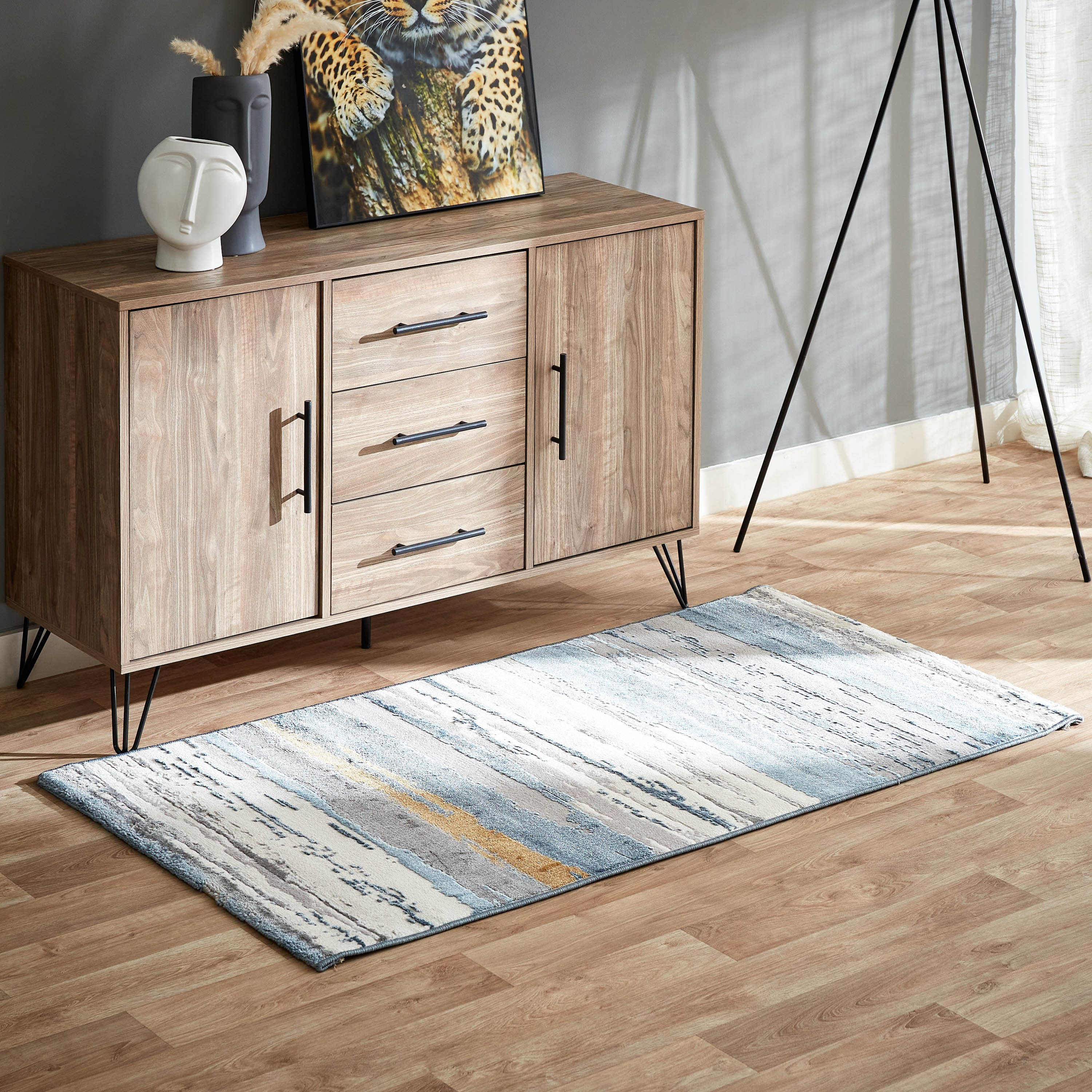 سجادة بولي بروبلين مقاومة للبقع من كاستيلو فيرف - 80x150 سم-hbxdecorandfurnishings-floorcoverings-rugs-image-1