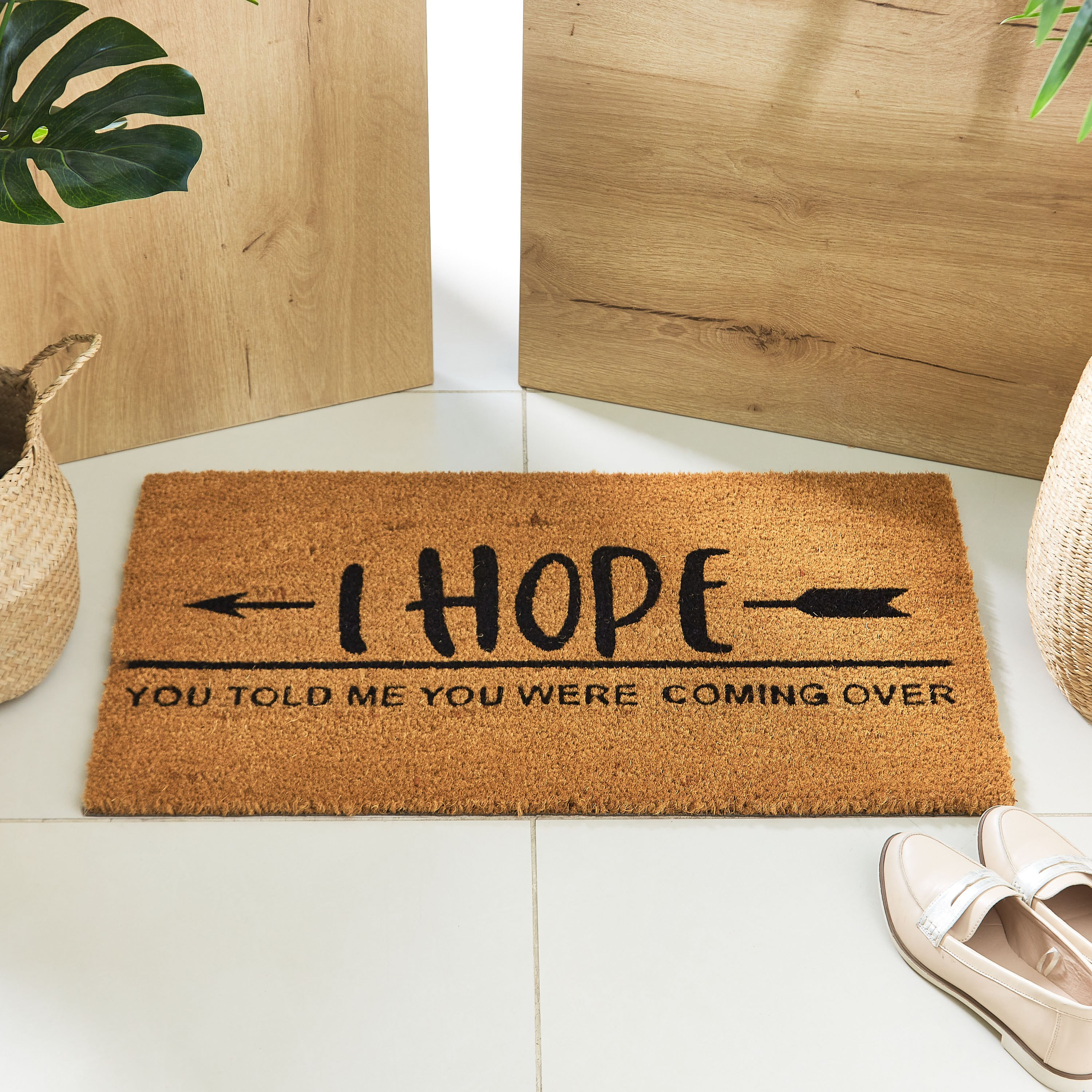 سجادة باب جوز الهند بطبعات آي هوب - 45x75 سم-hbxhomeware-hbxlivingroom-image-1