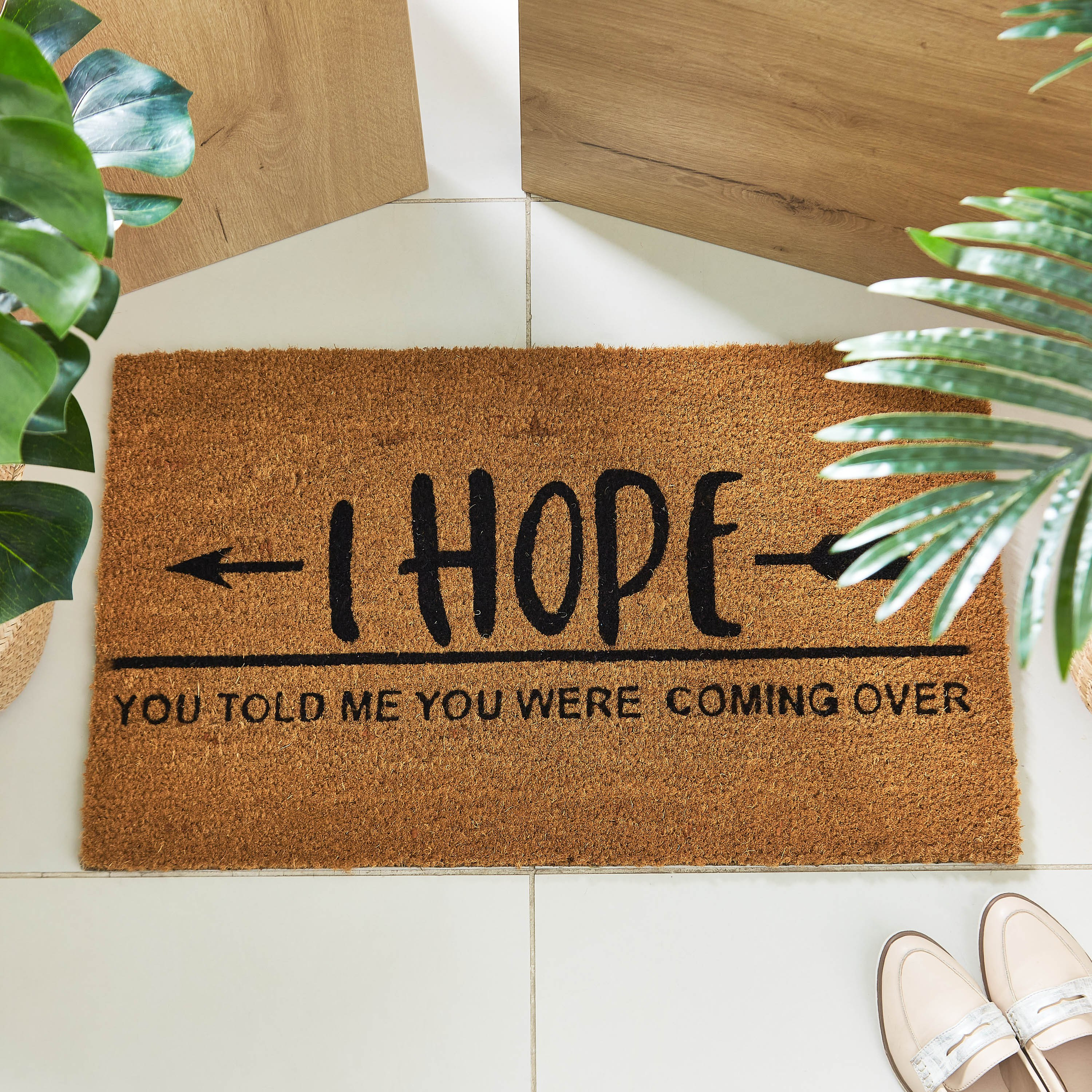 سجادة باب جوز الهند بطبعات آي هوب - 45x75 سم-hbxhomeware-hbxlivingroom-image-2