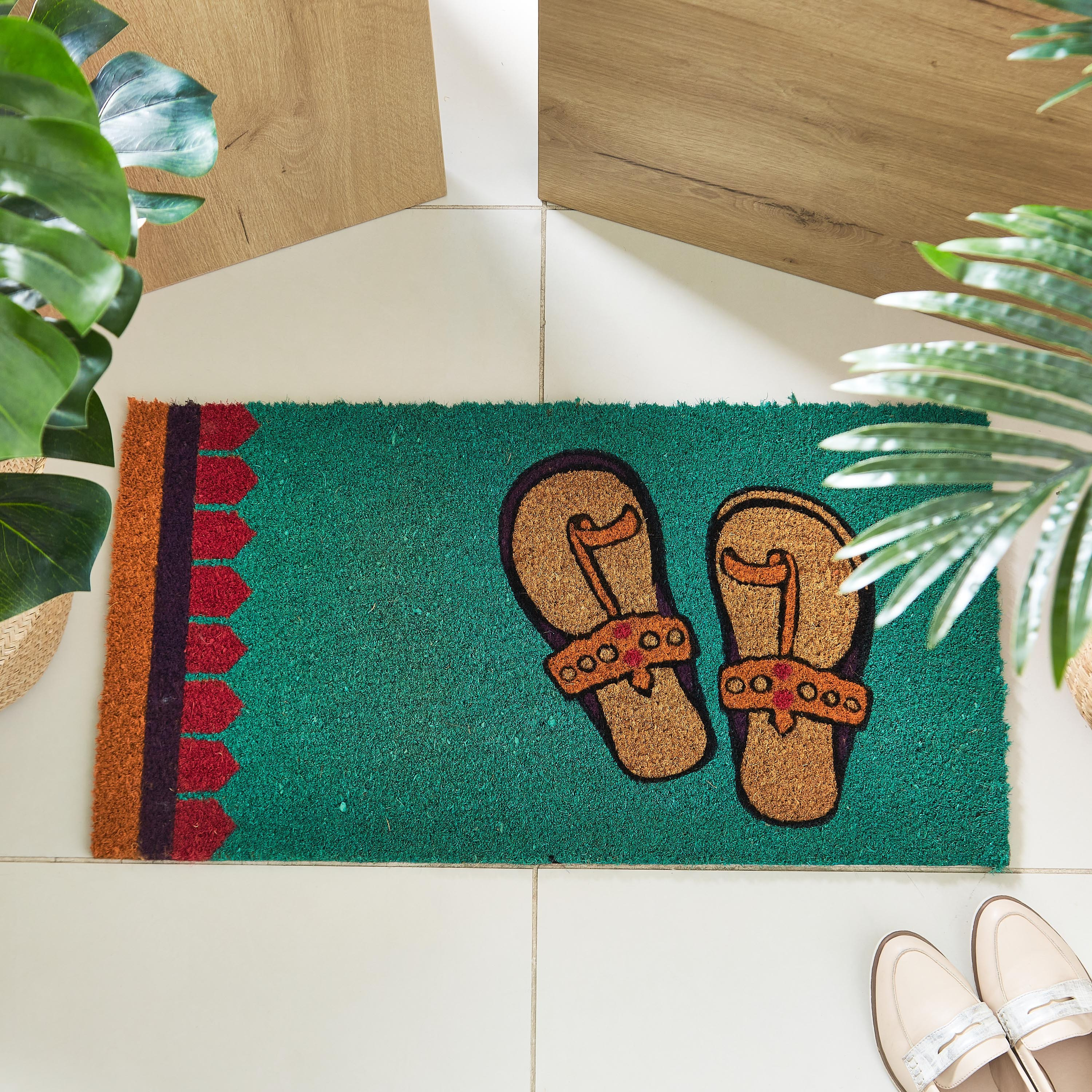 Indie Vibe Hazel Printed Coir Doormat with PVC Back - 40x75 cm-hbxhomeware-hbxlivingroom-image-2