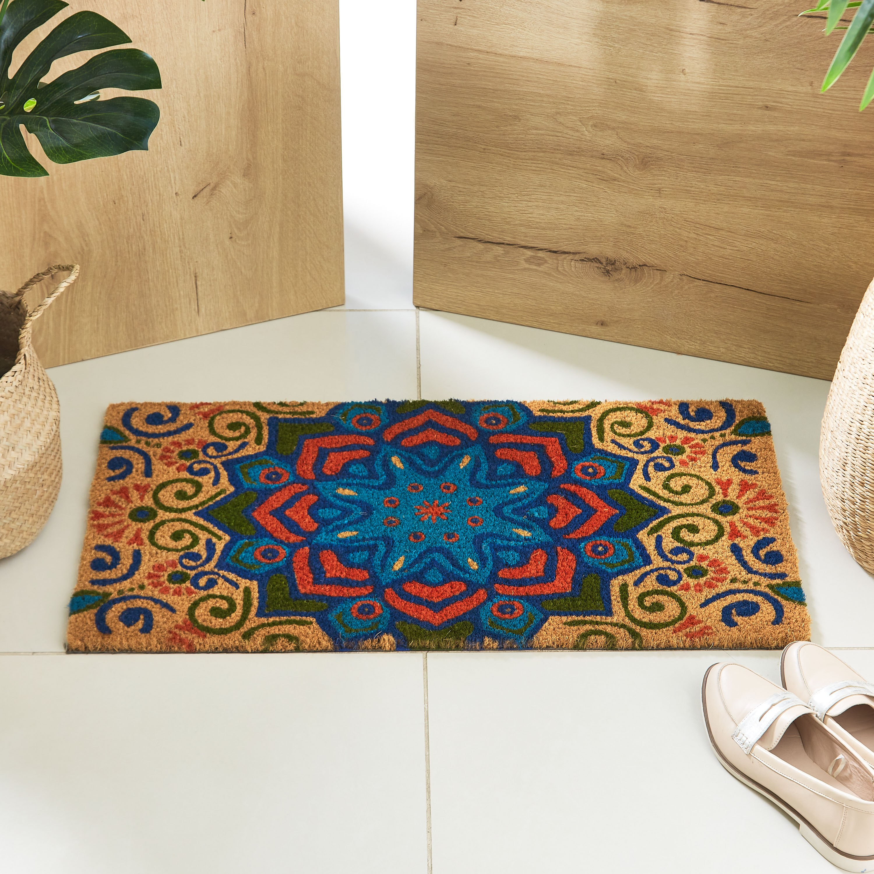 Indie Vibe Colours Printed Coir Doormat - 40x75 cm-PROMO_HB_AE_B1G1_250925-image-1