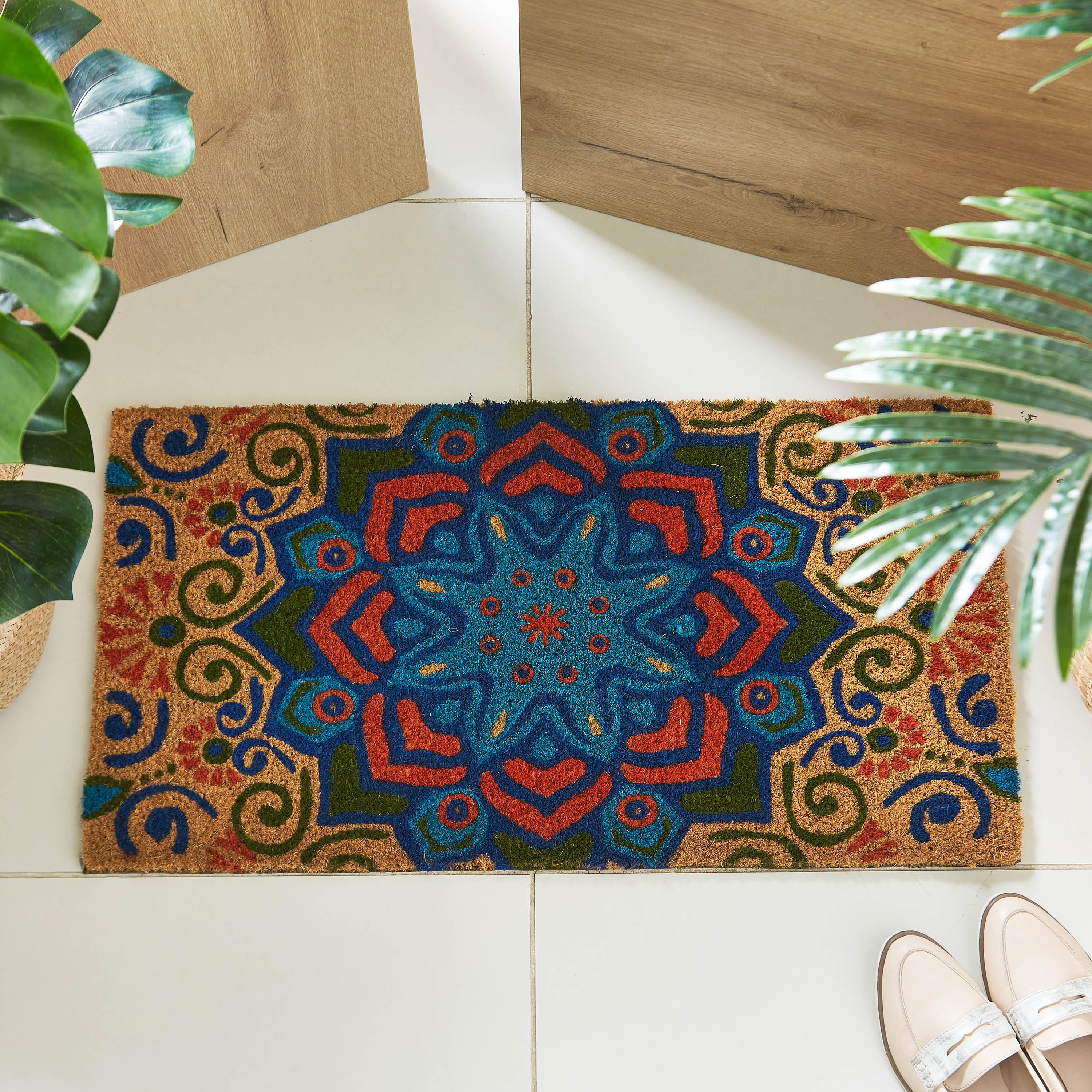 Indie Vibe Colours Printed Coir Doormat - 40x75 cm-PROMO_HB_AE_B1G1_250925-image-2