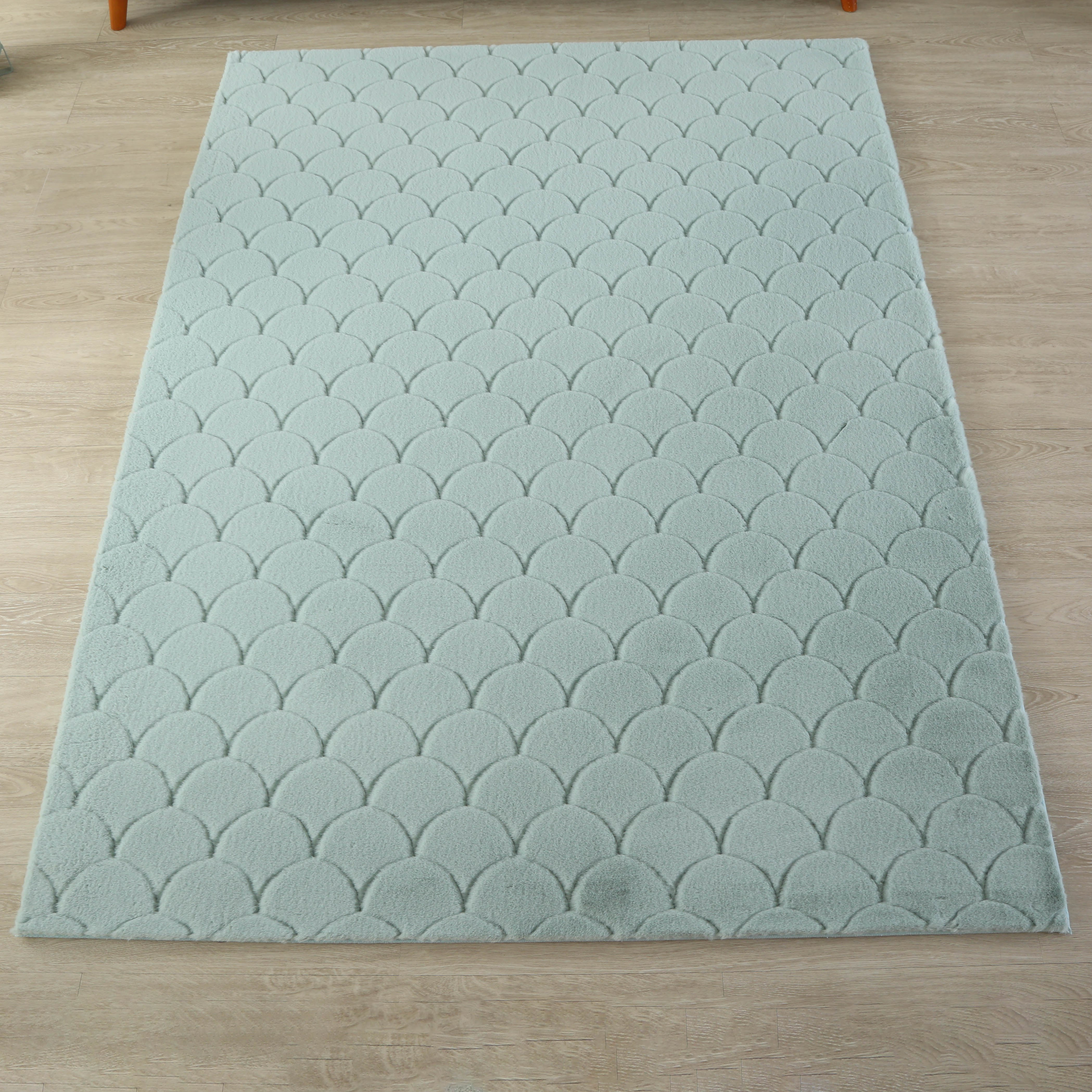 سجادة فرو أرنب مخيّطة من أزيل - 110x160 سم-hbxdecorandfurnishings-floorcoverings-rugs-image-2