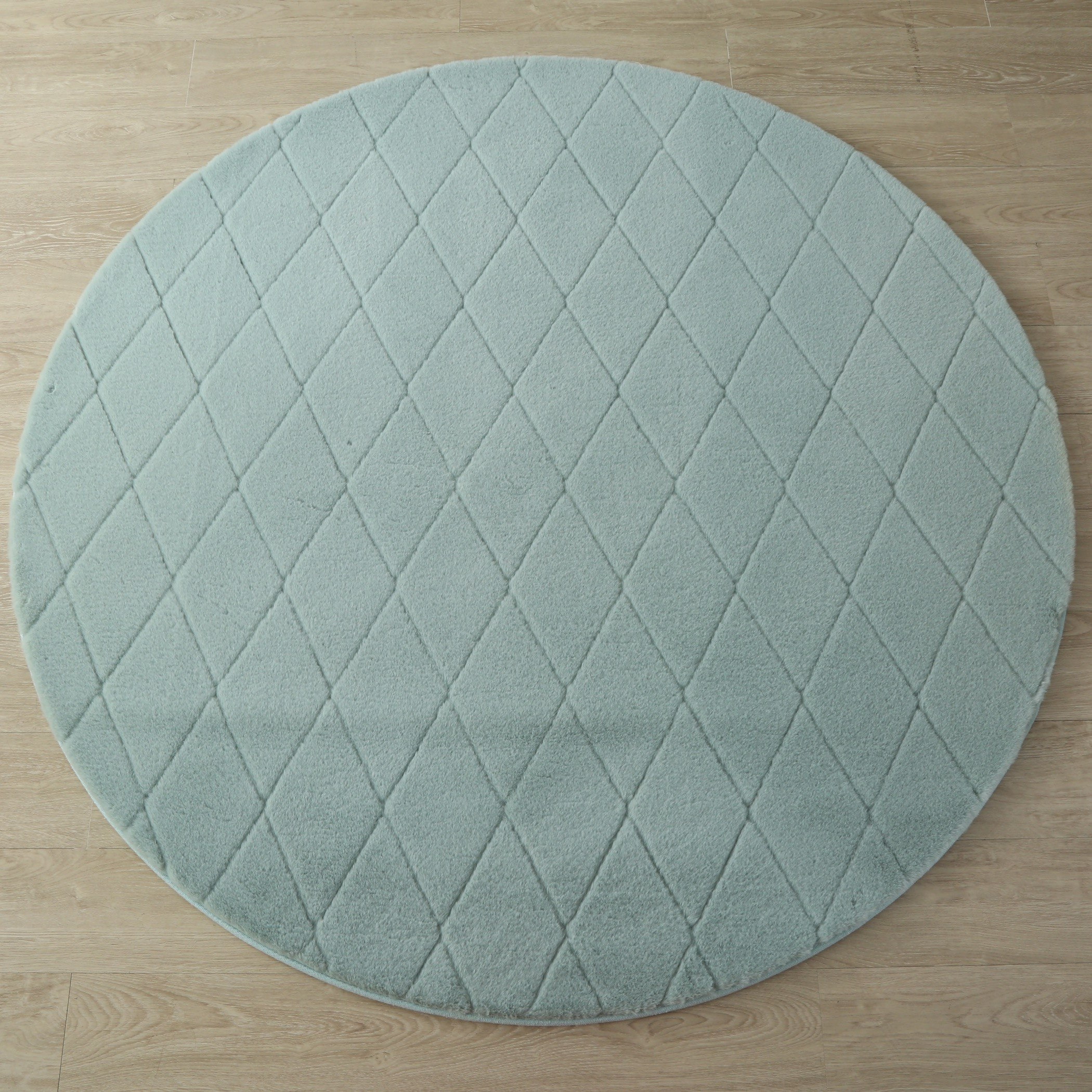 سجادة فرو أرنب مخيّطة ومستديرة من جوريك - 120 سم-hbxdecorandfurnishings-floorcoverings-rugs-image-2