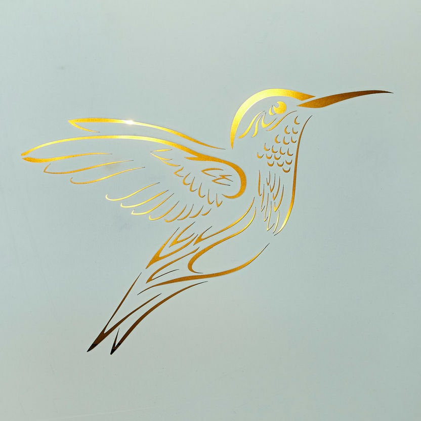 Orla 8-LED Bird Spray Painted Frame - 30x2.8x30 cm-Framed Pictures-image-3