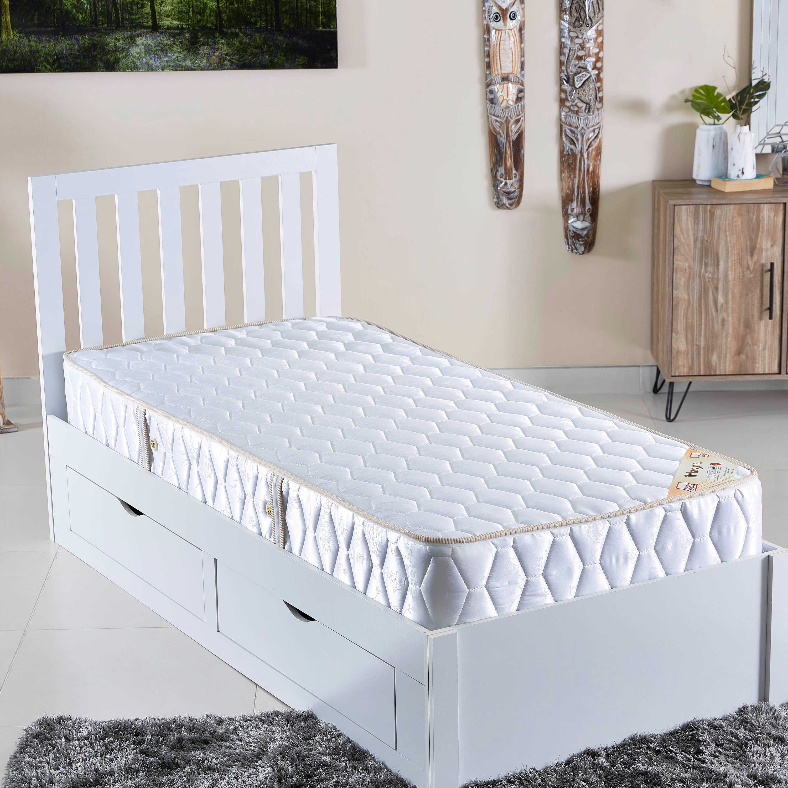 مرتبة فردية بنوابض حلزونيّة من آي ماجنا - 90x190x22 سم-hbxfurniture-bedroom-mattresses-single-image-7