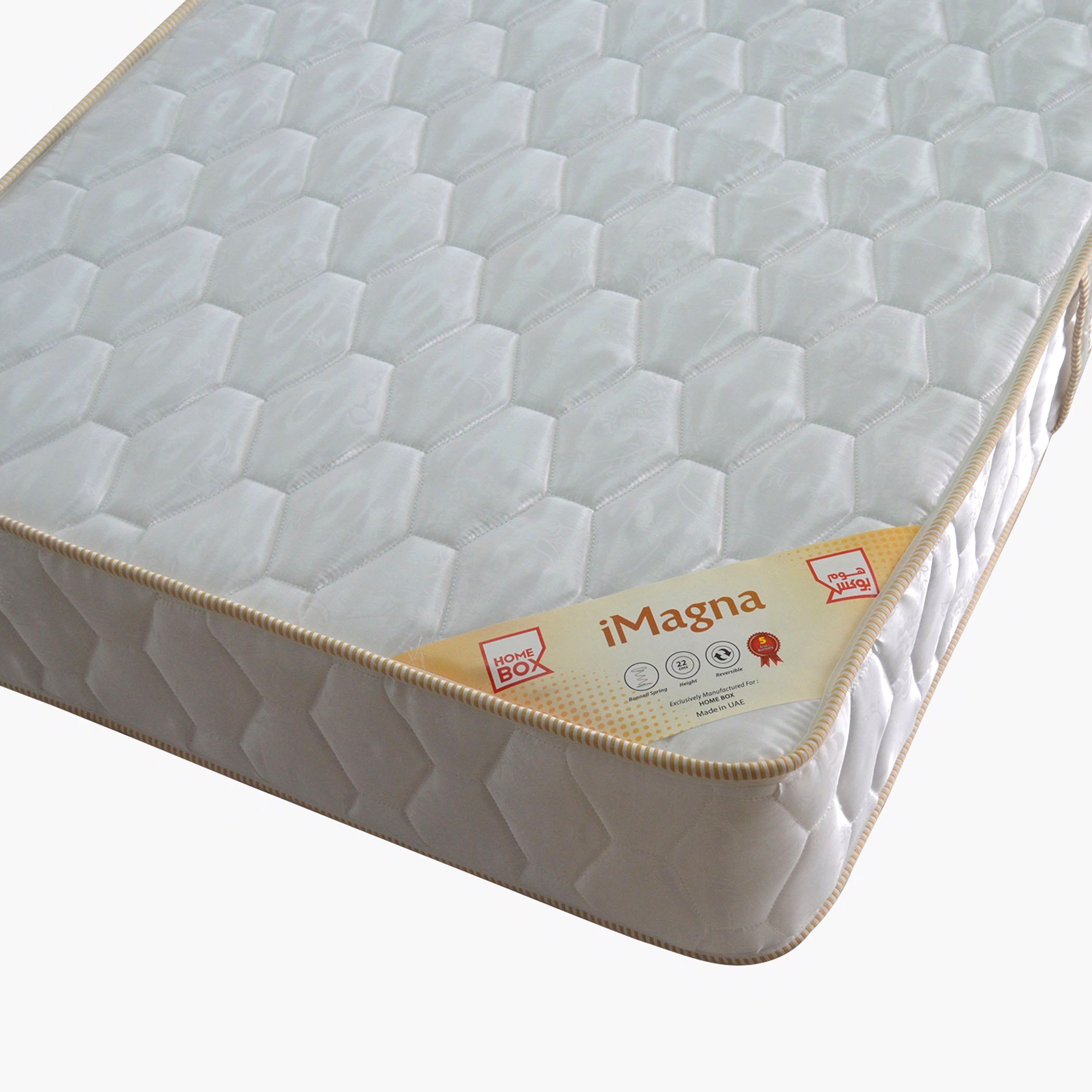 مرتبة كوين بنوابض حلزونيّة من آي ماجنا - 160x200x22 سم-hbxbedroom-mattresses-queen-image-6