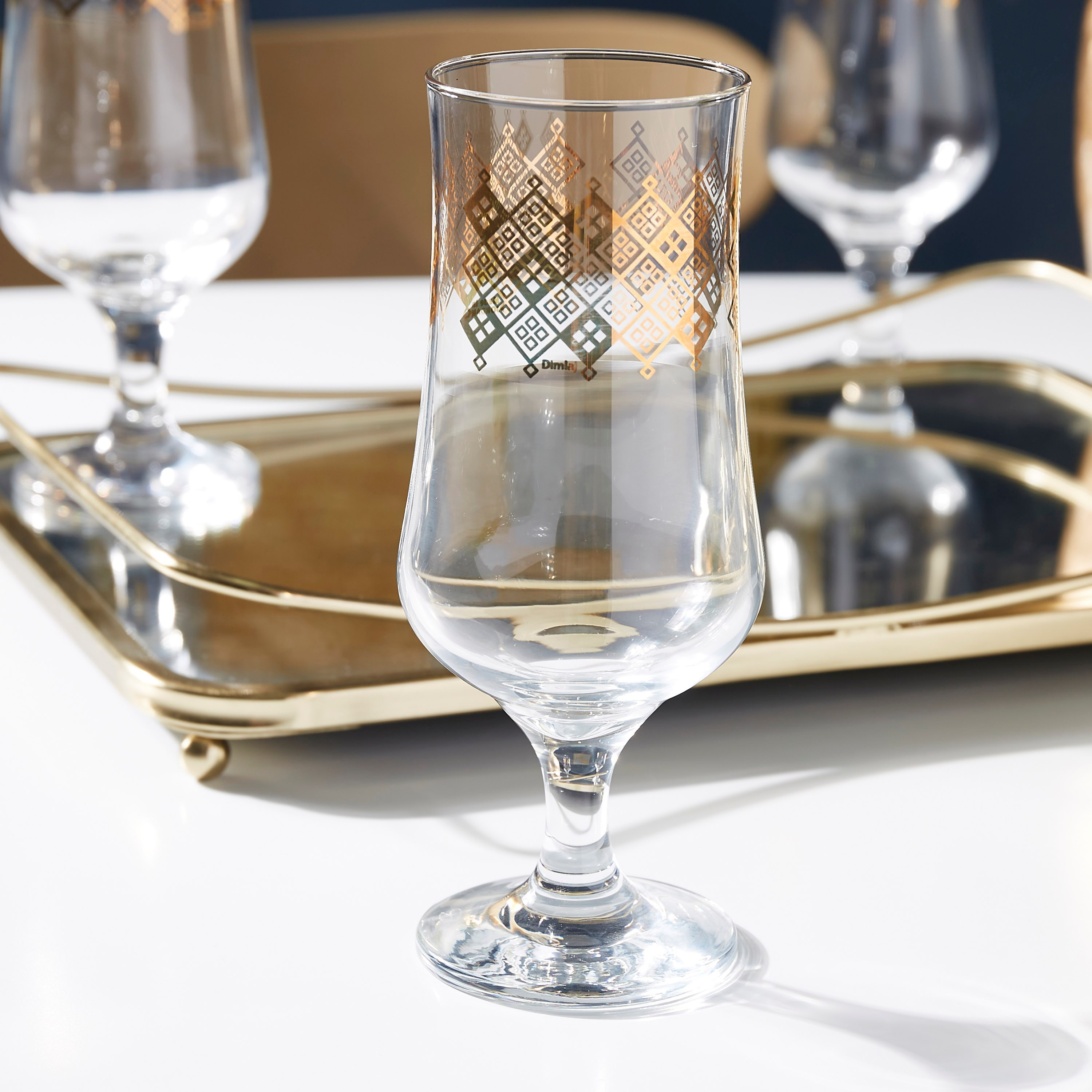 طقم كاسات طويلة سباركل ذهبية 3 قطع من ديملاج - 385 مل-hbxhomeware-hbxkitchen-image-2