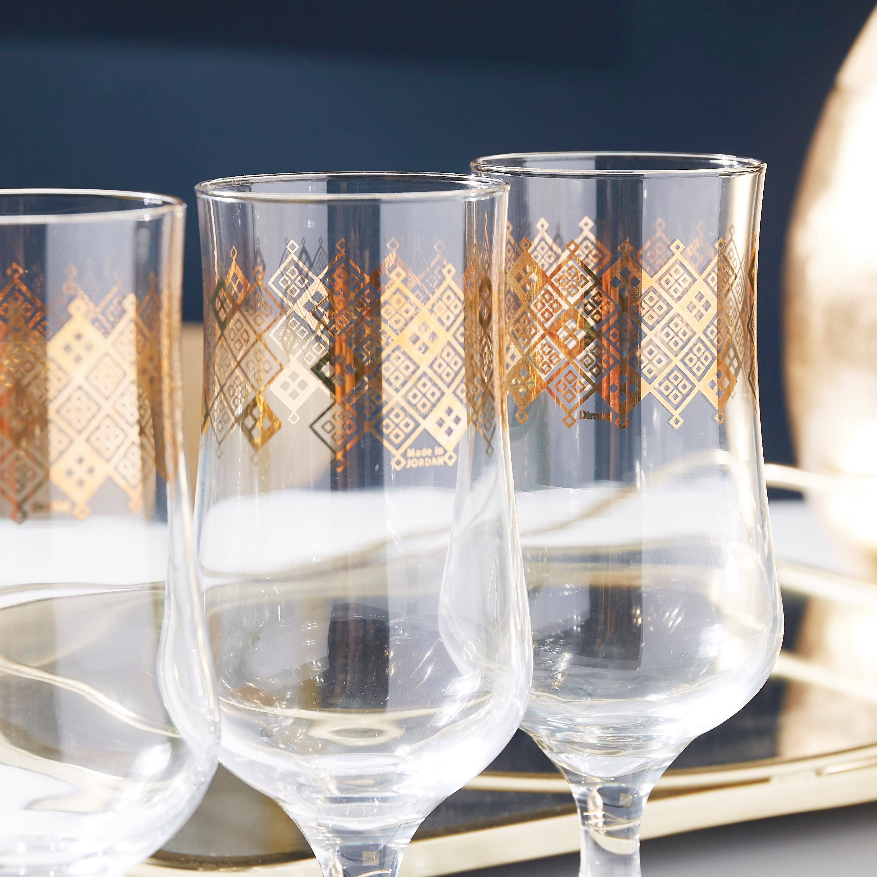 طقم كاسات طويلة سباركل ذهبية 3 قطع من ديملاج - 385 مل-hbxhomeware-hbxkitchen-image-3