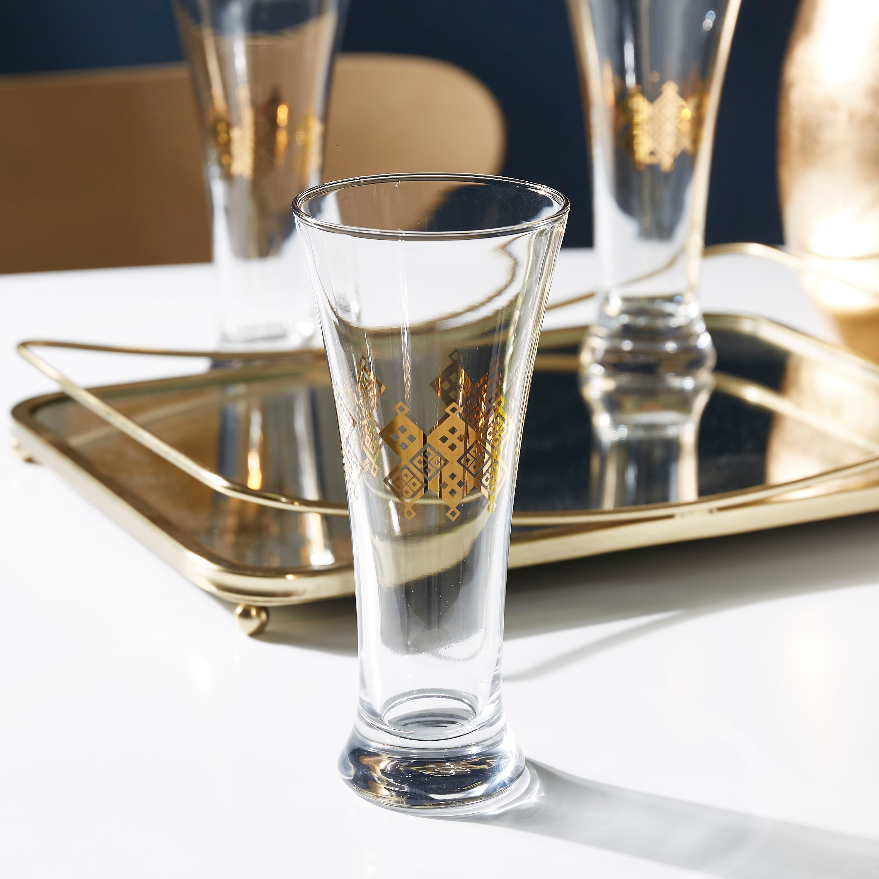 Dimlaj Sparkle Gold 3-Piece Tea Tumbler Set - 320 ml-hbxhomeware-hbxkitchen-image-2