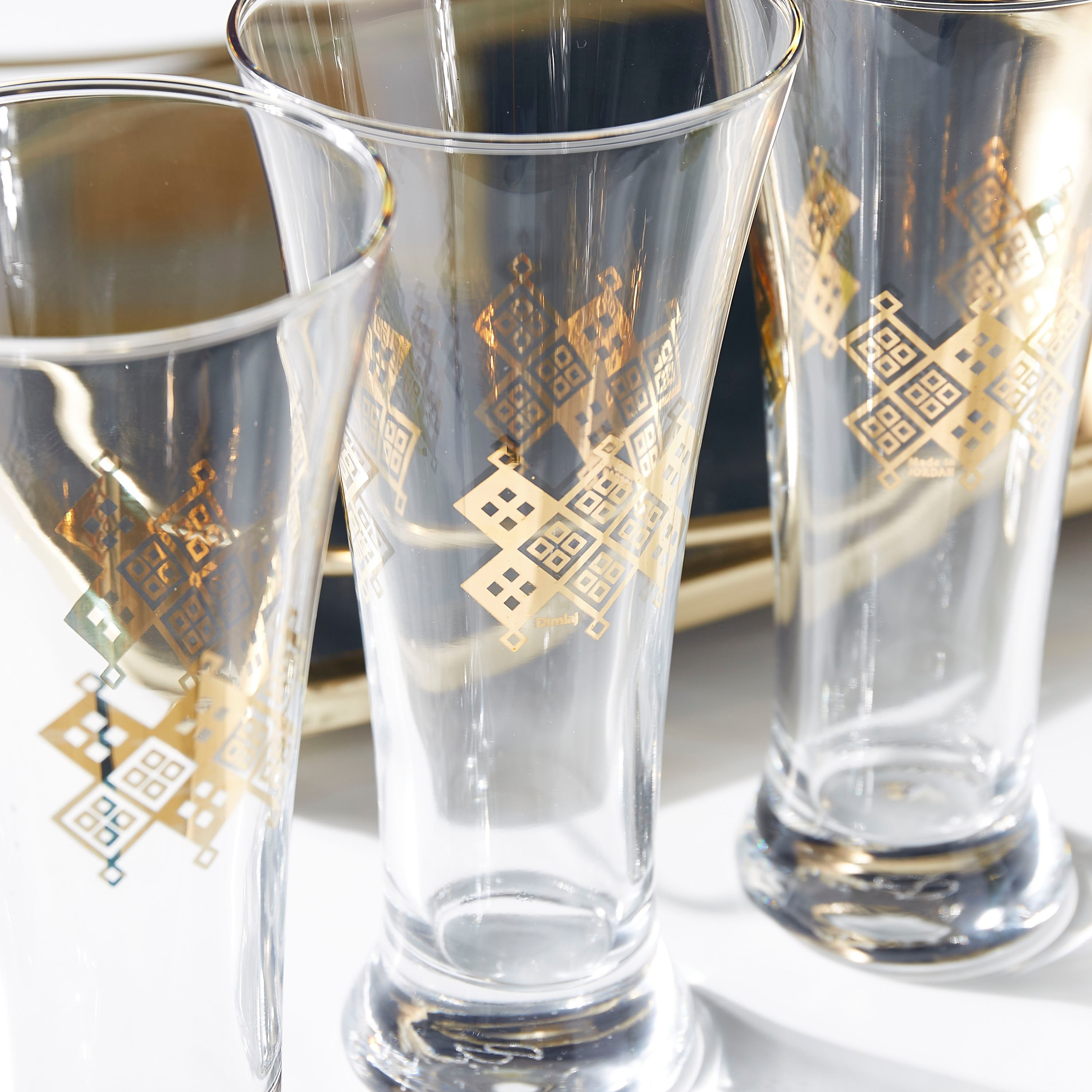 Dimlaj Sparkle Gold 3-Piece Tea Tumbler Set - 320 ml-hbxhomeware-hbxkitchen-image-3
