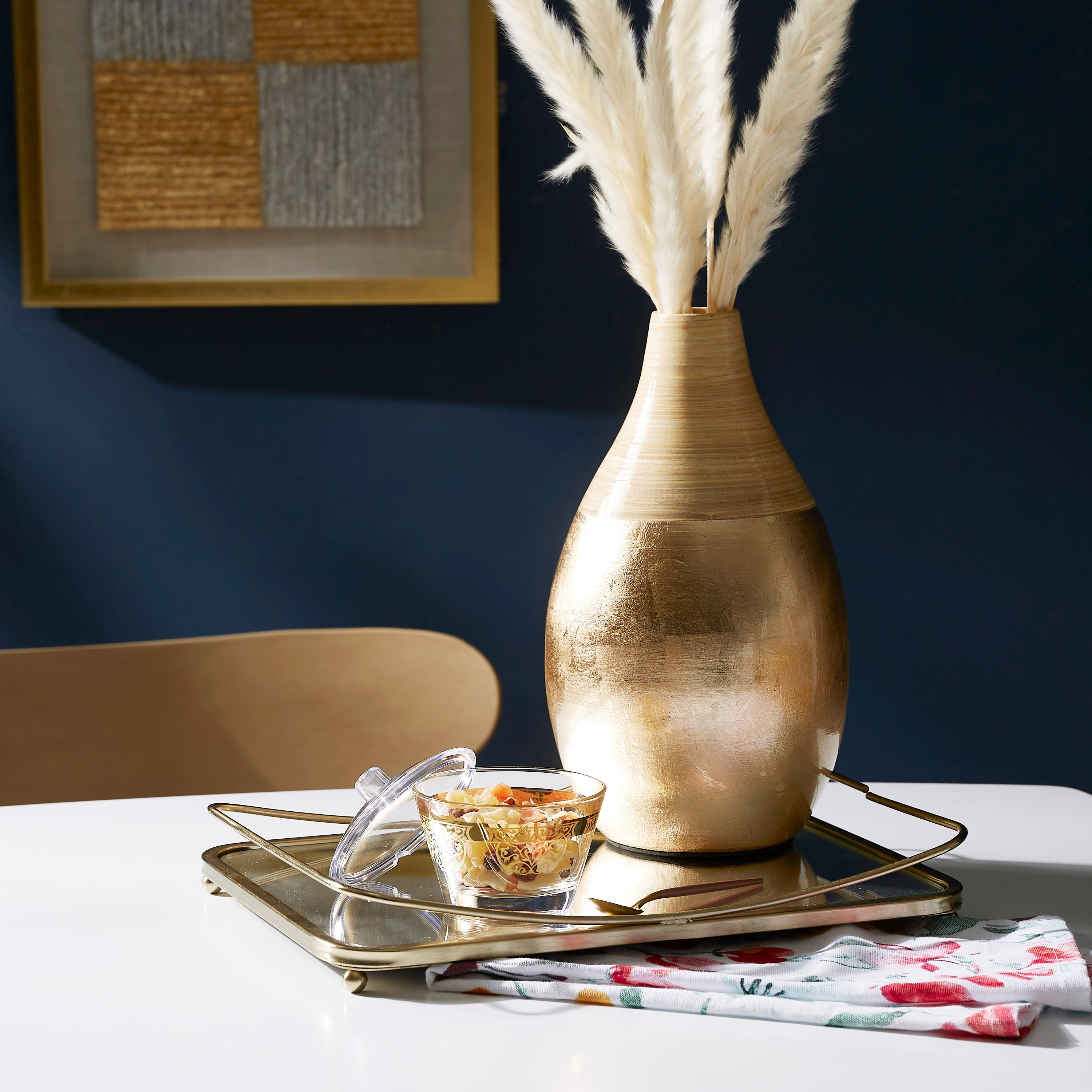 وعاء سكر ذهبي مع غطاء من ديملاج ألموند- 265 مل-hbxdecorandfurnishings-tabletop-crockery-image-3
