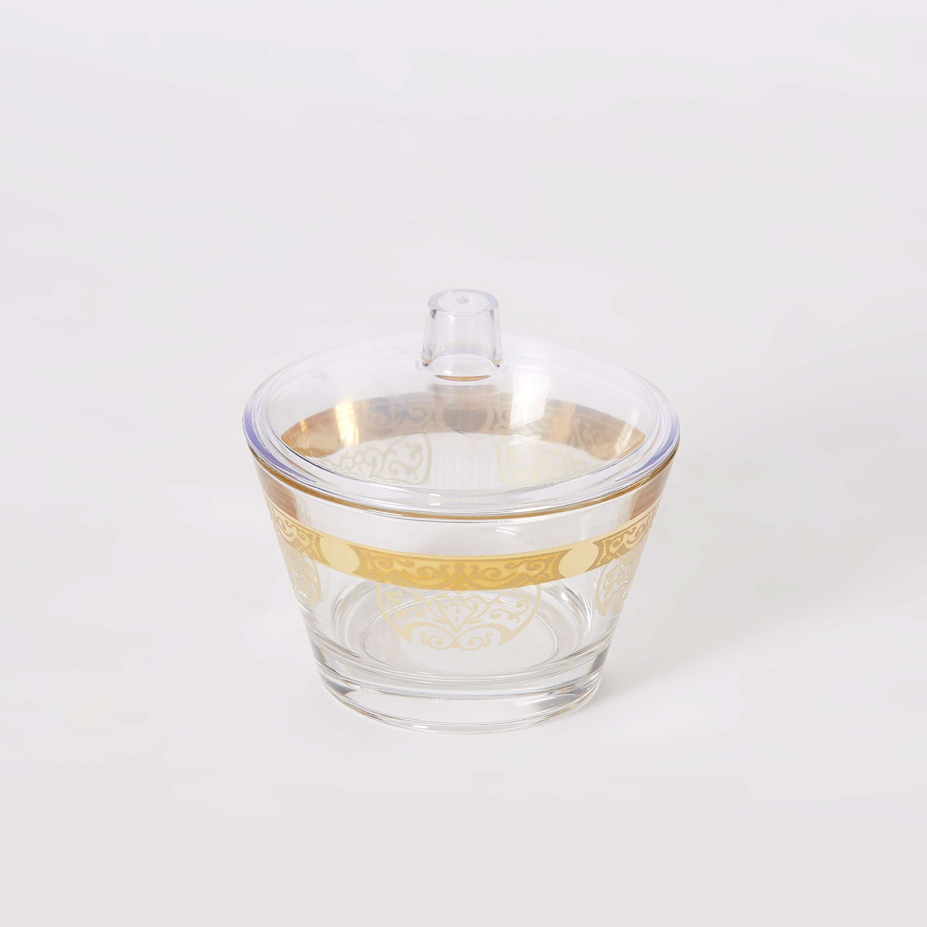 وعاء سكر ذهبي مع غطاء من ديملاج ألموند- 265 مل-hbxdecorandfurnishings-tabletop-crockery-image-4