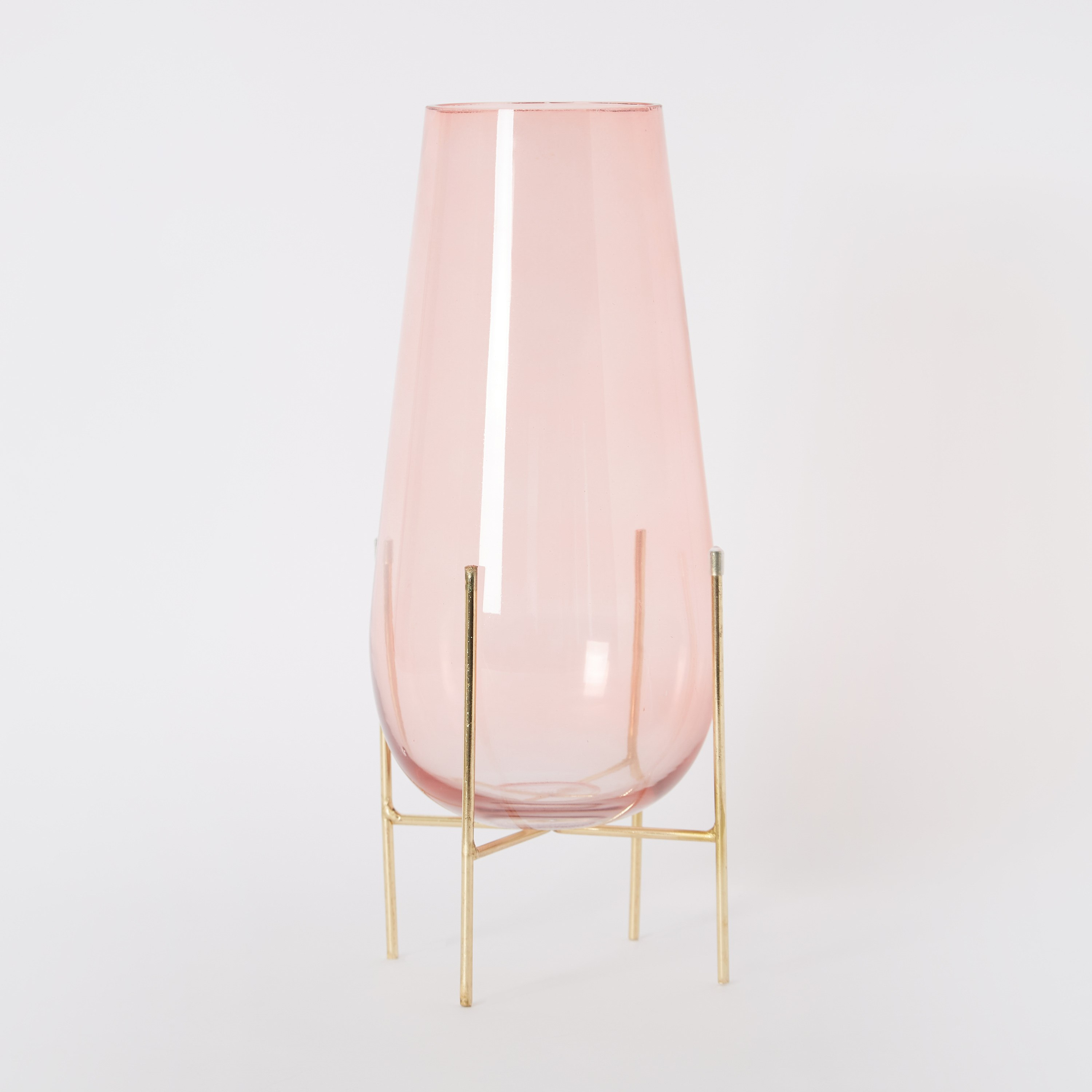 مزهرية زجاجية على شكل حرف U مع حامل من إلينور - 14.5x37.5 سم-hbxbedroom-decorandaccessories-vases-image-6