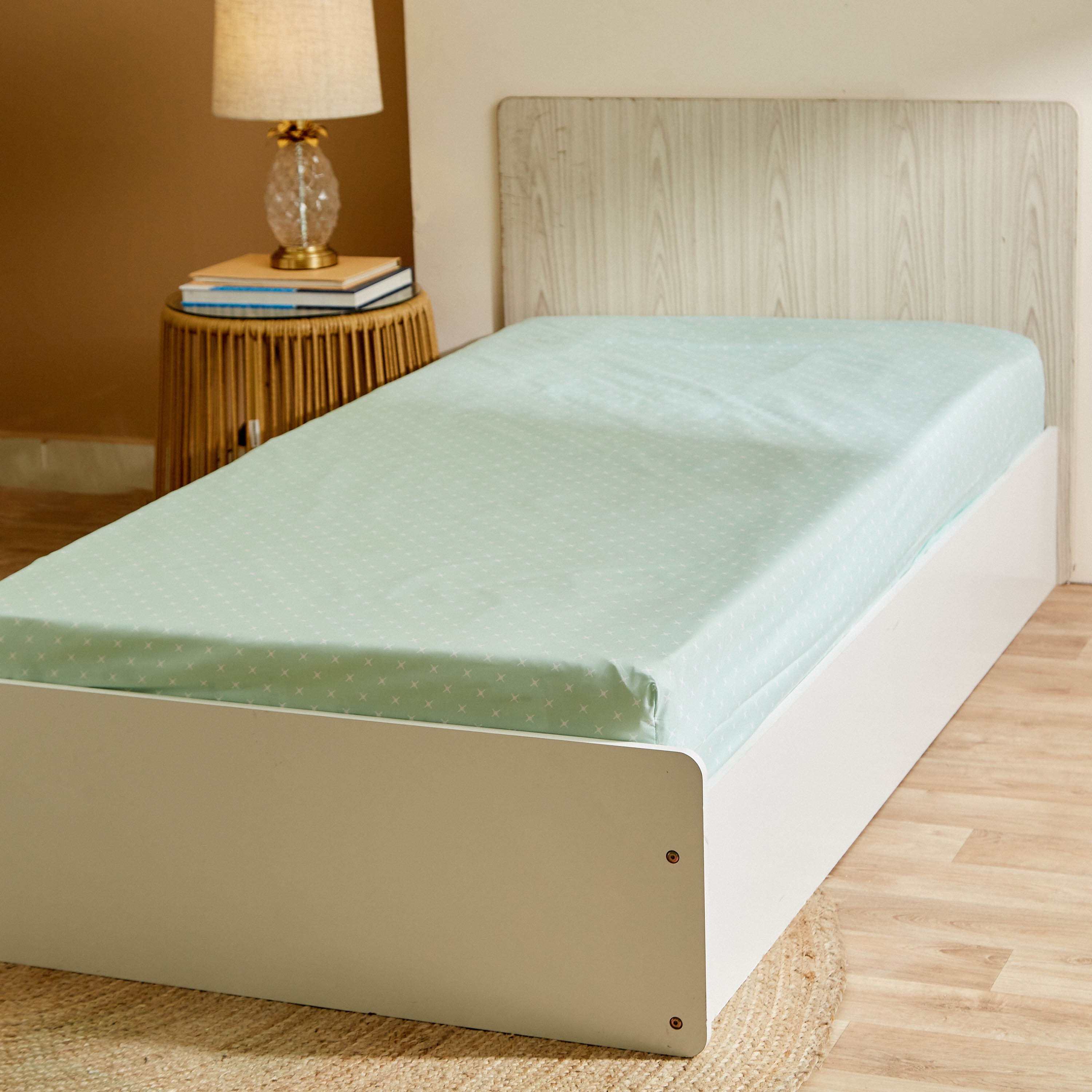 شرشف مطاطي فردي بألياف ميكروفايبر وطبعات من أتلانتا كورا - 90×200+25 سم-hbxhomeware-hbxbedroom-image-2