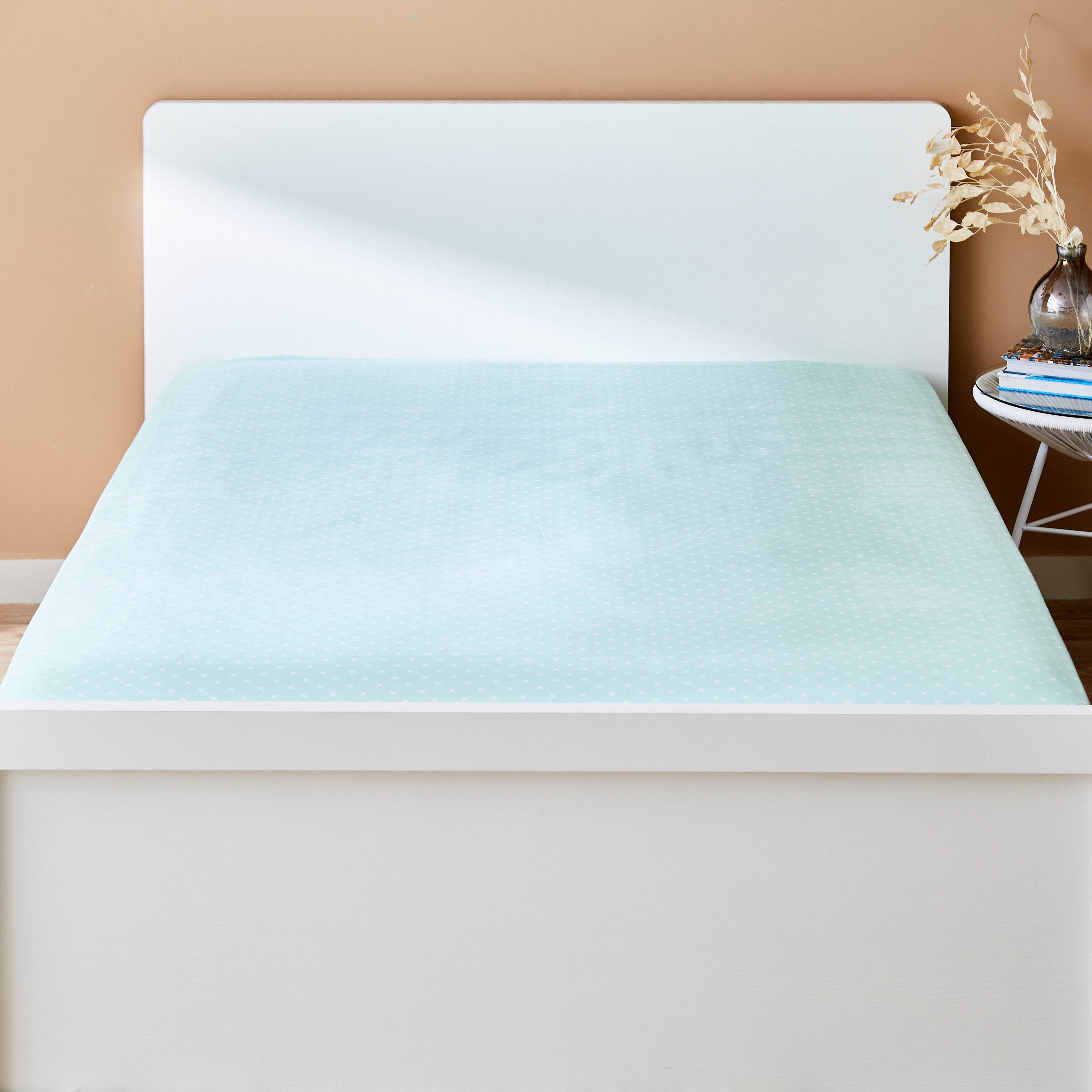 شرشف مطاطي كينج ألياف دقيقة بطبعات من أتلانتا كورا - 180×200+25 سم-hbxhomeware-hbxbedroom-image-1