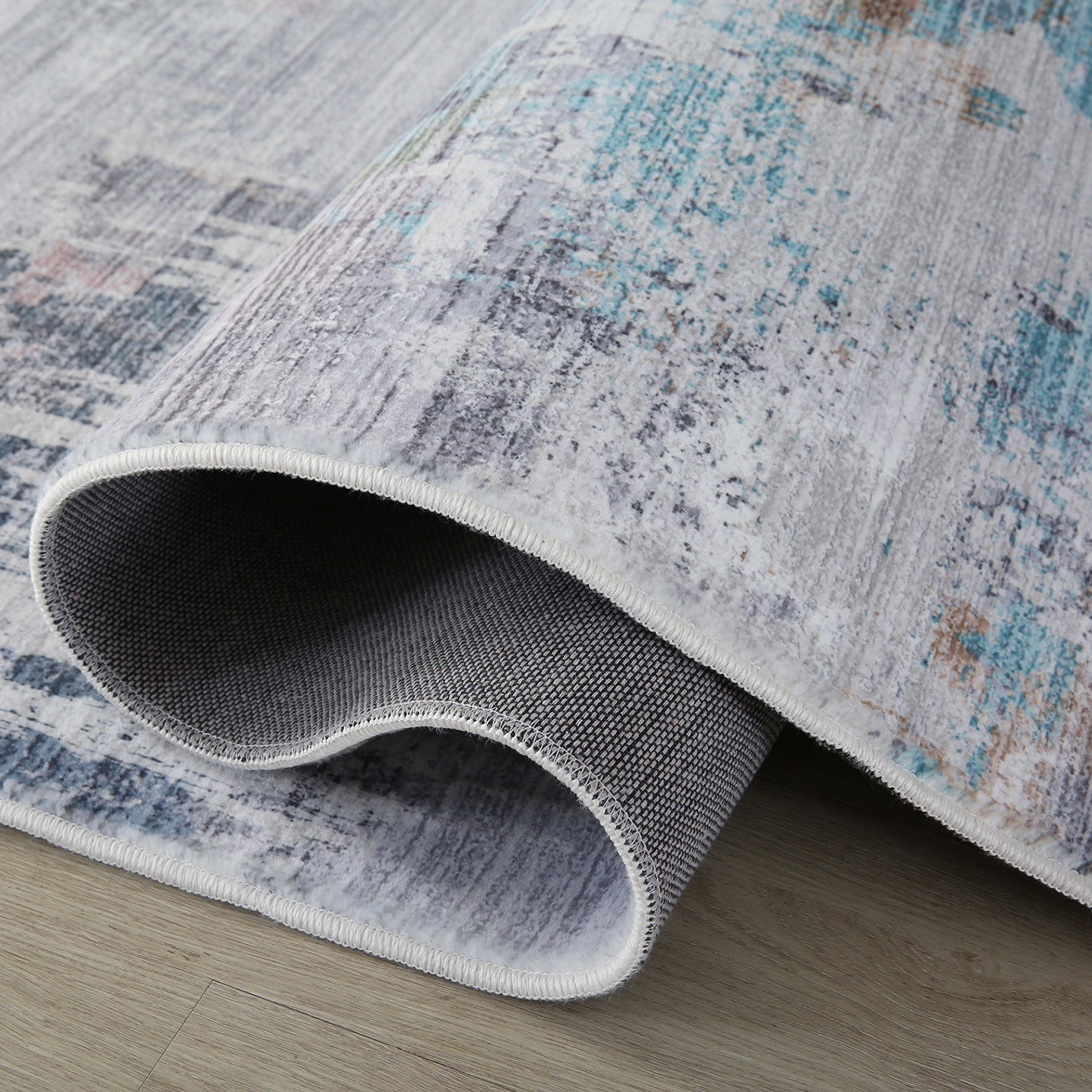 Bristol Harlow Stripes Printed Plush Fur Rug - 120x170 cm-hbxdecorandfurnishings-floorcoverings-rugs-image-5