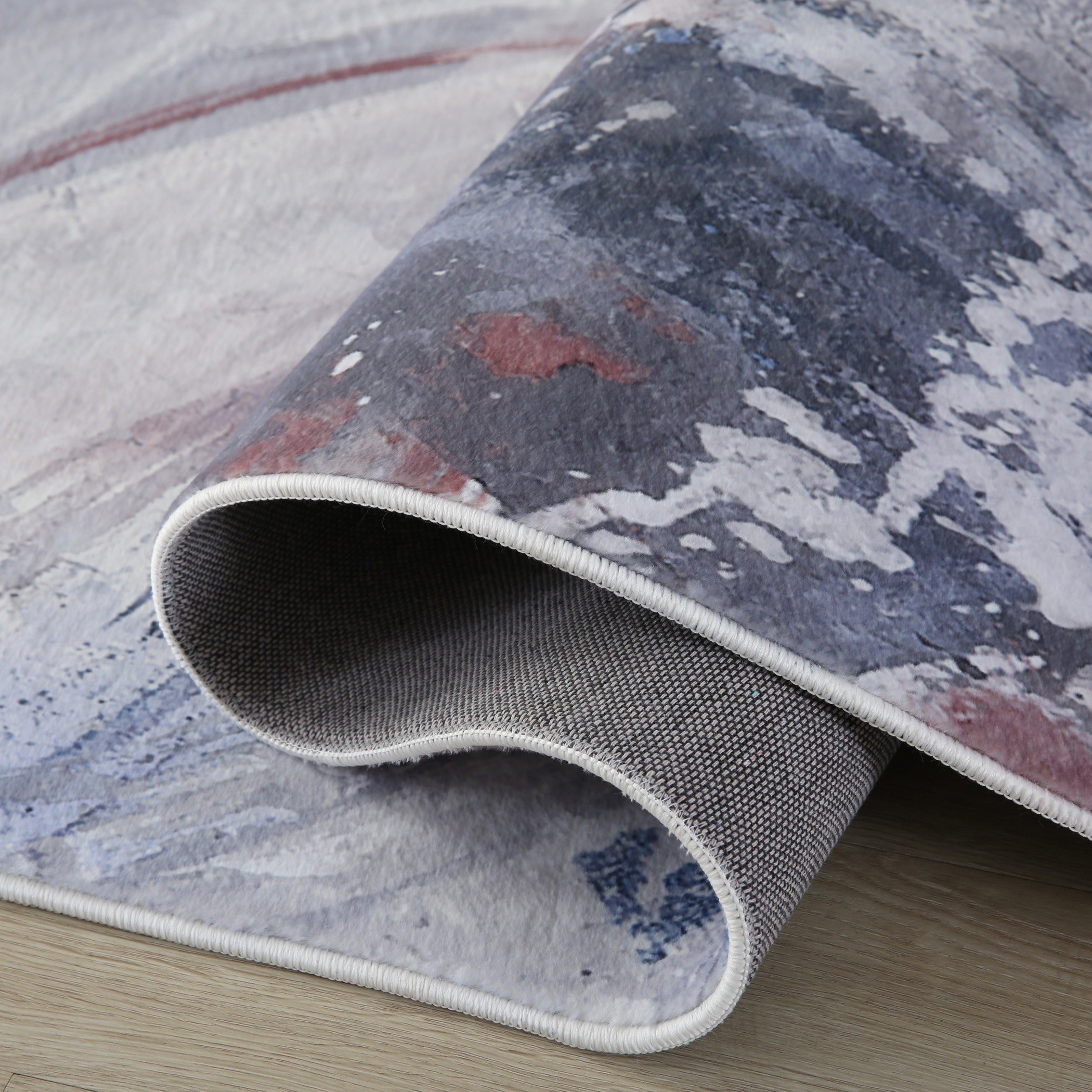 Milan Dalton Printed Plush Fur Rug - 160x230 cm-hbxdecorandfurnishings-floorcoverings-rugs-image-2