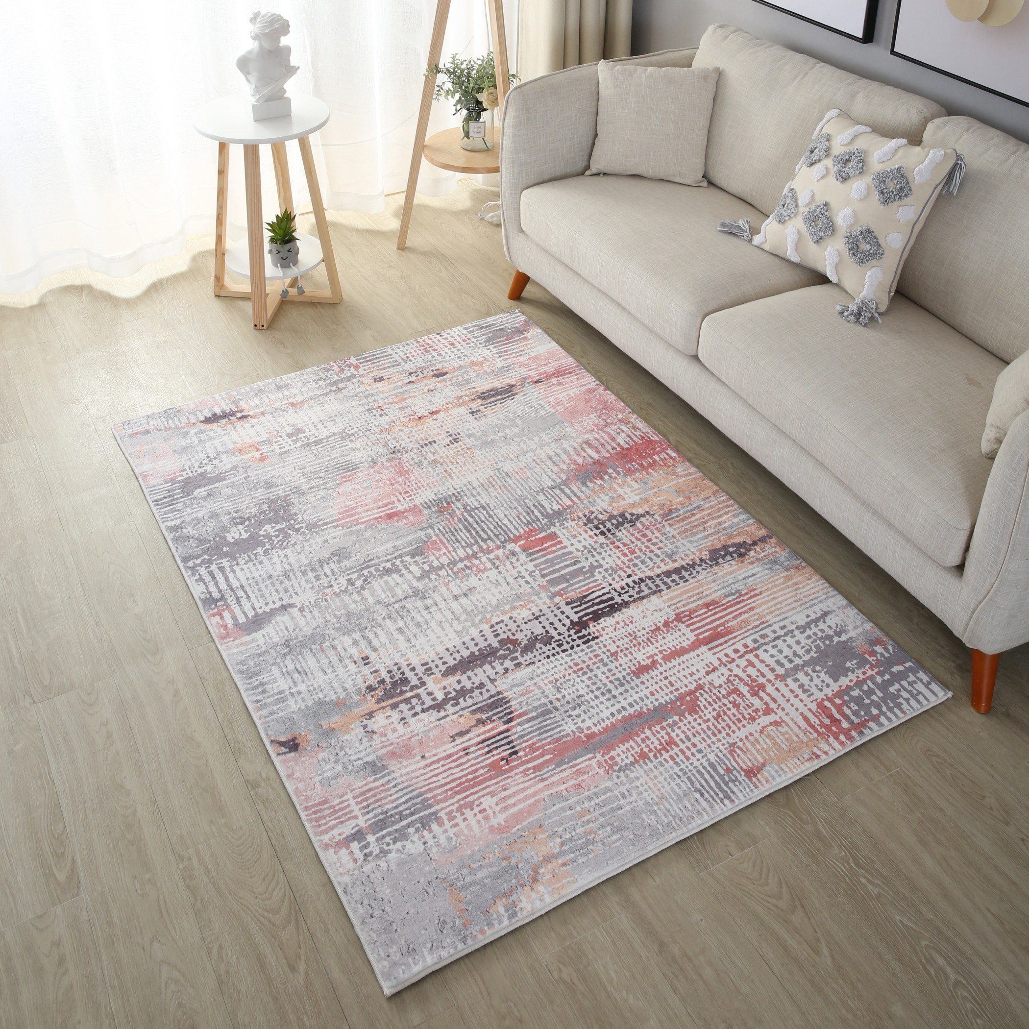 سجادة فرو مخمليّة بطبعات من ميلان زيا - 120x170 سم-hbxdecorandfurnishings-floorcoverings-rugs-image-1