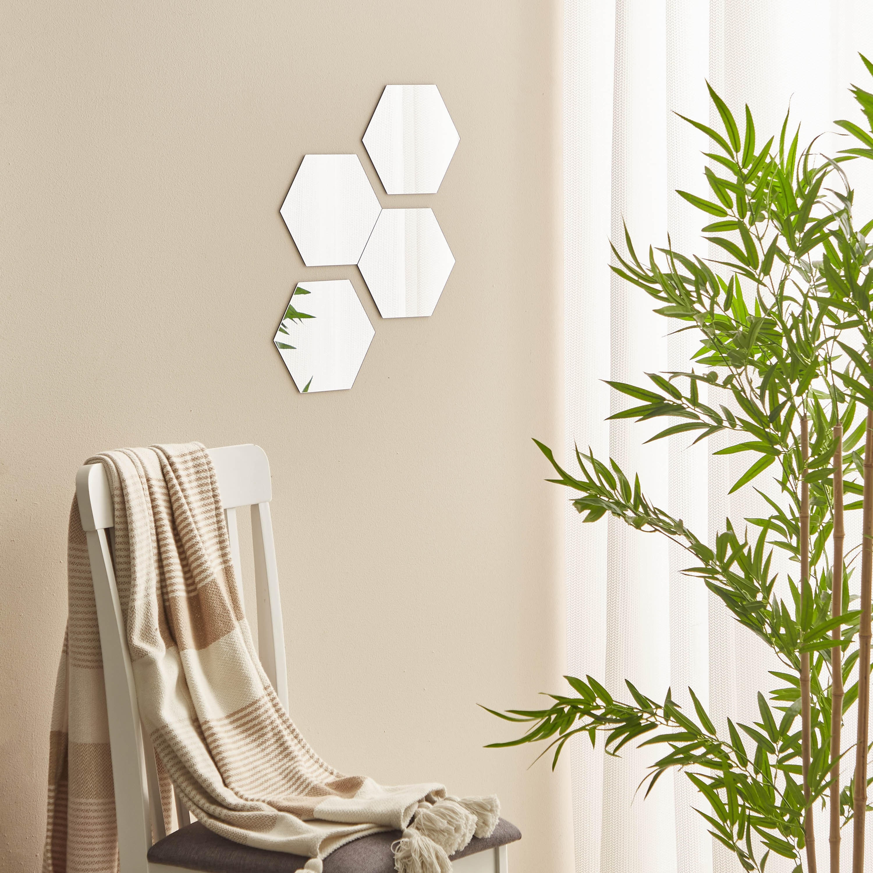 طقم مرايا سداسية 4 قطع من كيارا - 20x1x20 سم-PROMO_HB_AE_B1G1_250925-image-4