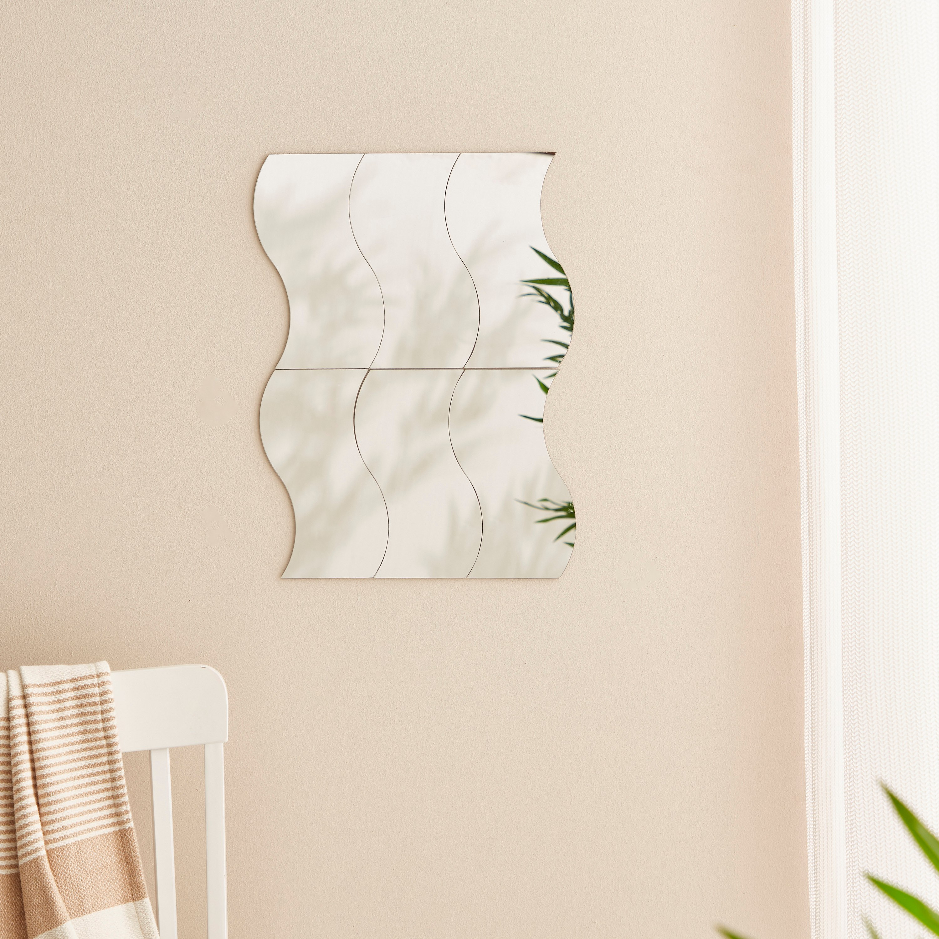 طقم ألواح مرآة زجاجية منحنية 6 قطع من كيارا - 15x1x25 سم-PROMO_HB_AE_B1G1_250925-image-1