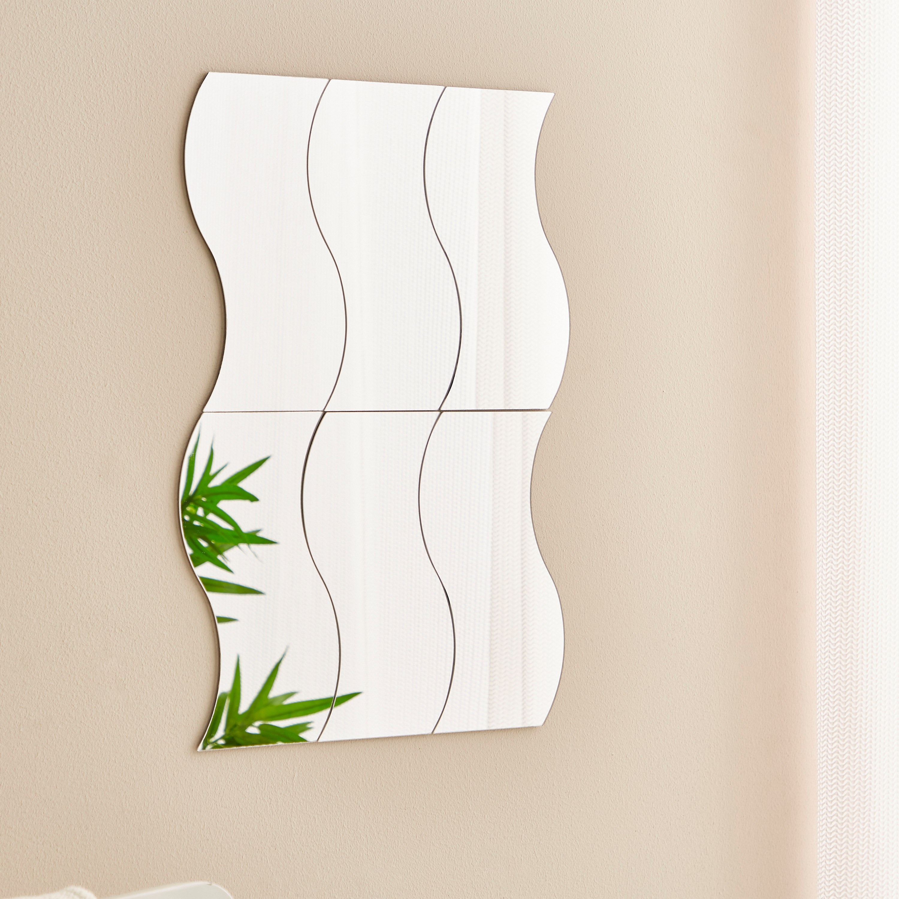 طقم ألواح مرآة زجاجية منحنية 6 قطع من كيارا - 15x1x25 سم-PROMO_HB_AE_B1G1_250925-image-2