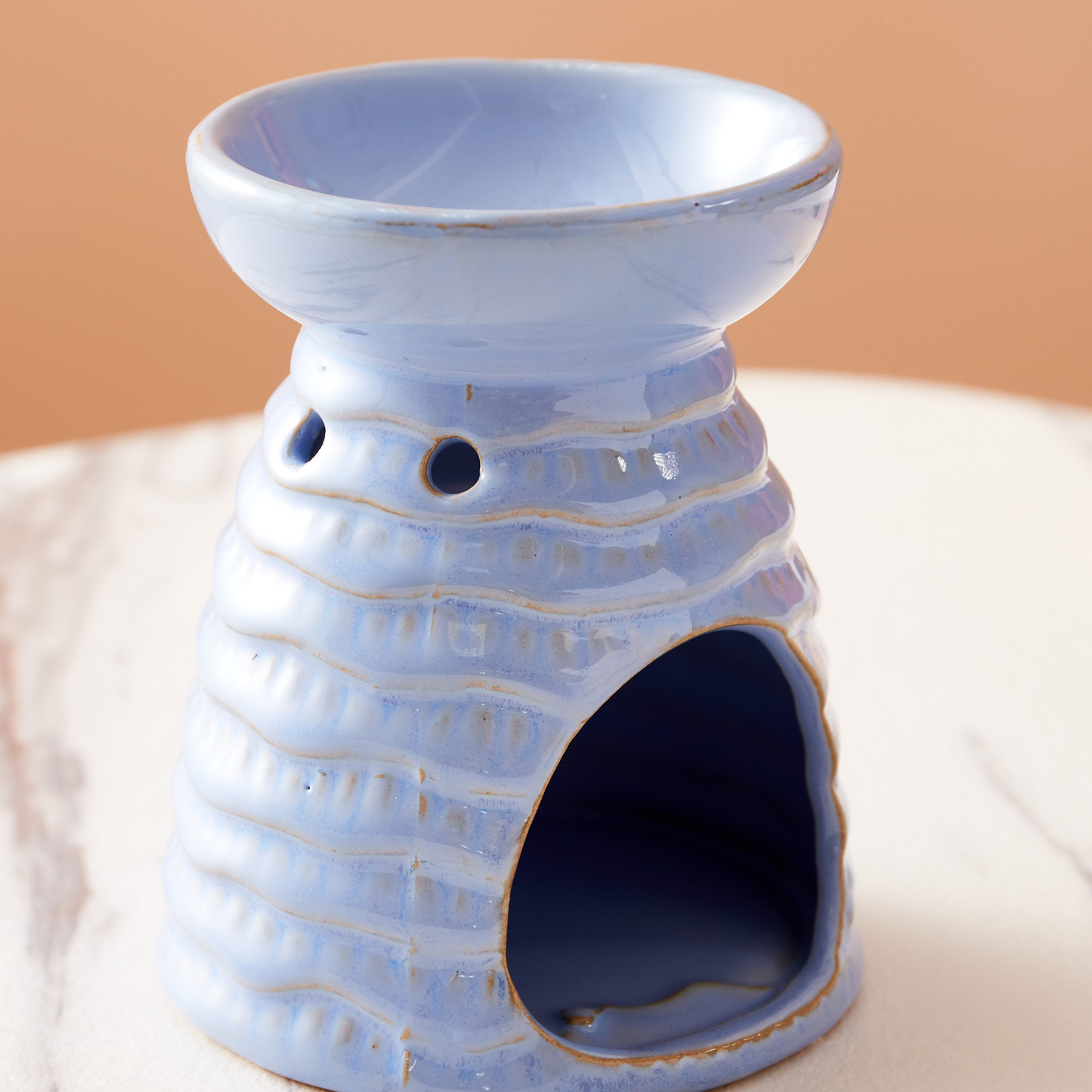 مبخرة زيوت سيراميك بتصميم مخروطي من زيتا - 10x10x12 سم-hbxbedroom-homefragrance-oilburners-image-4