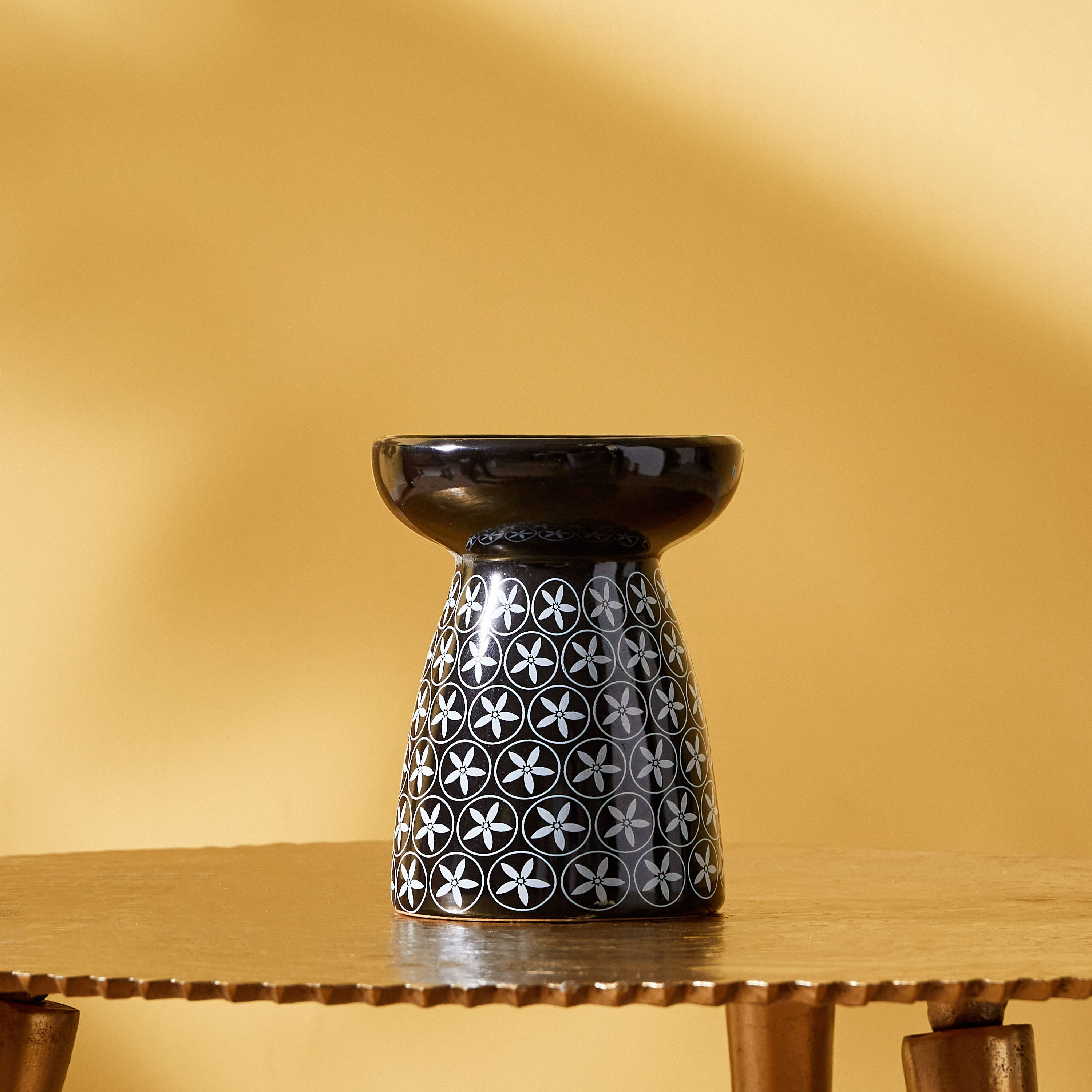 مبخرة زيوت سيراميك بزيّنة نجمة من زيتا - 10x10x12 سم-hbxbedroom-homefragrance-oilburners-image-3