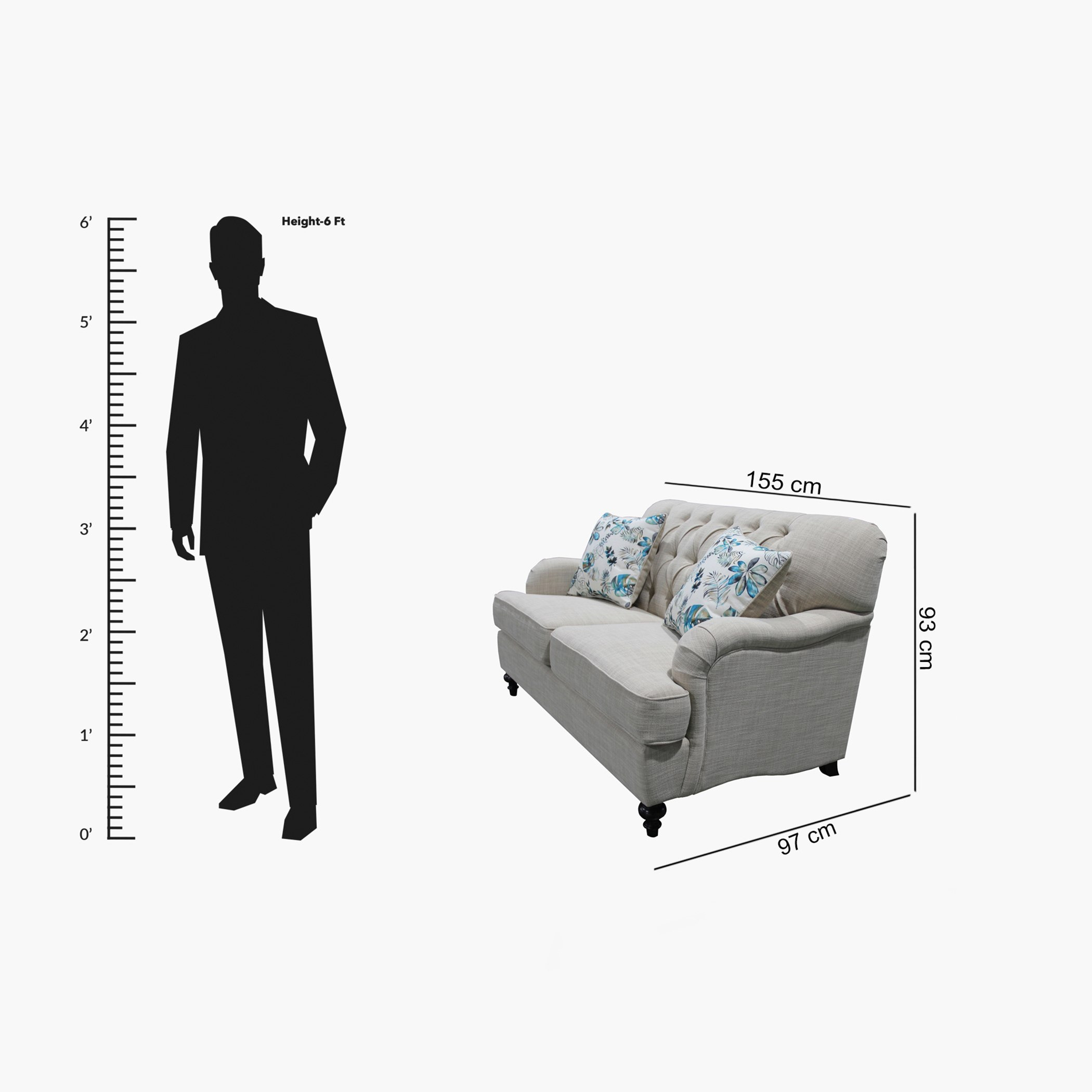 Dorothy 2-Seater Fabric Sofa with 2 Cushions-hbxlivingroom-sofasandarmchairs-sofas-image-10