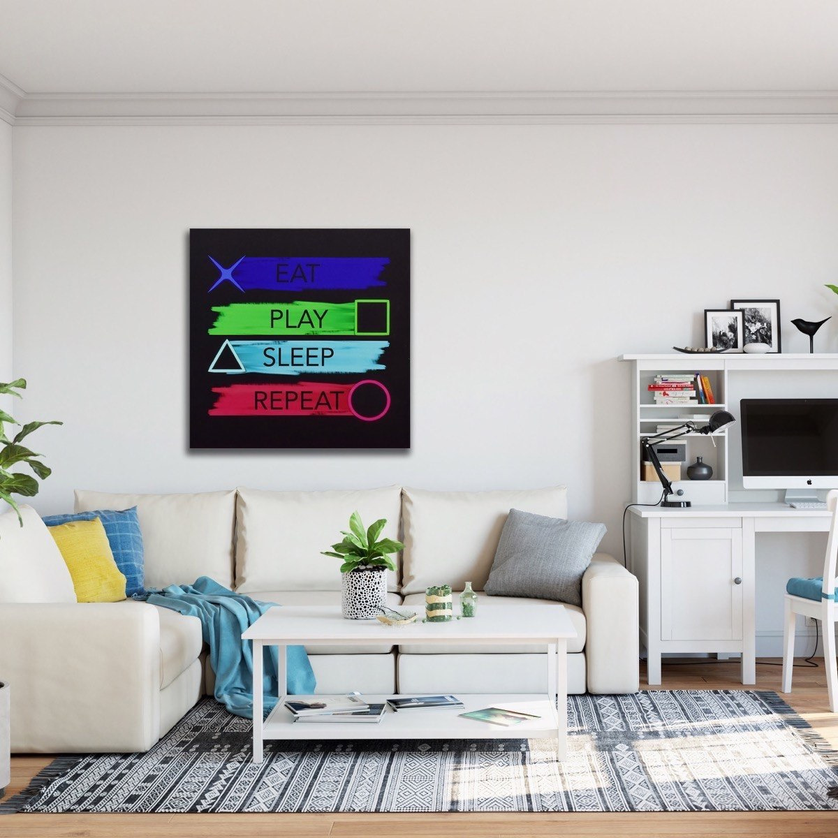 لوحة كانفاس مؤطّرة بطبعات من جيما - 60x2x60 سم-PROMO_HB_AE_B1G1_250925-image-3