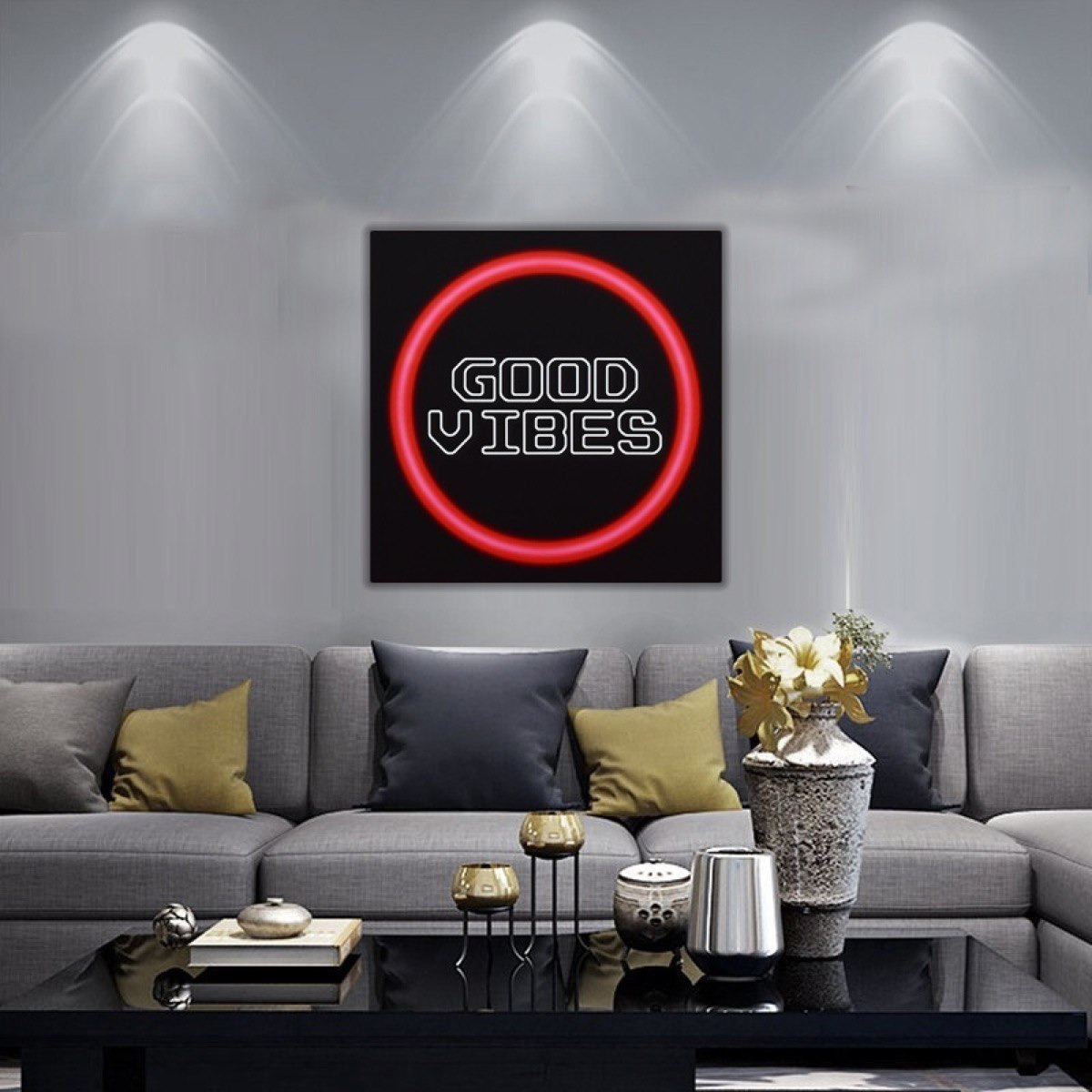 لوحة كانفاس مؤطرة بطبعات من جيما - 40x2x40 سم-hbxhomeware-hbxdecorandfurnishings-image-3