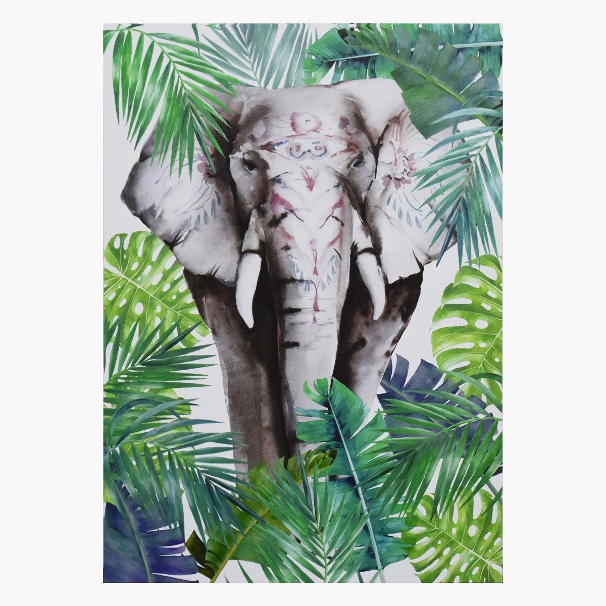 Felice Elephant in Forest Canvas Printed Framed Picture - 50x2x70 cm-hbxhomeware-hbxdecorandfurnishings-image-2
