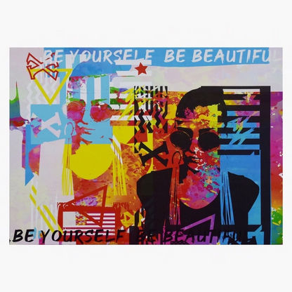 Felice Be Yourself Be Beautiful Canvas Printed Picture - 70x50 cms