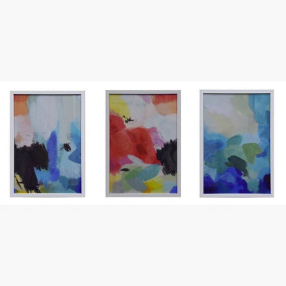 Felice Printed 3-Piece Abstract Framed Canvas Set