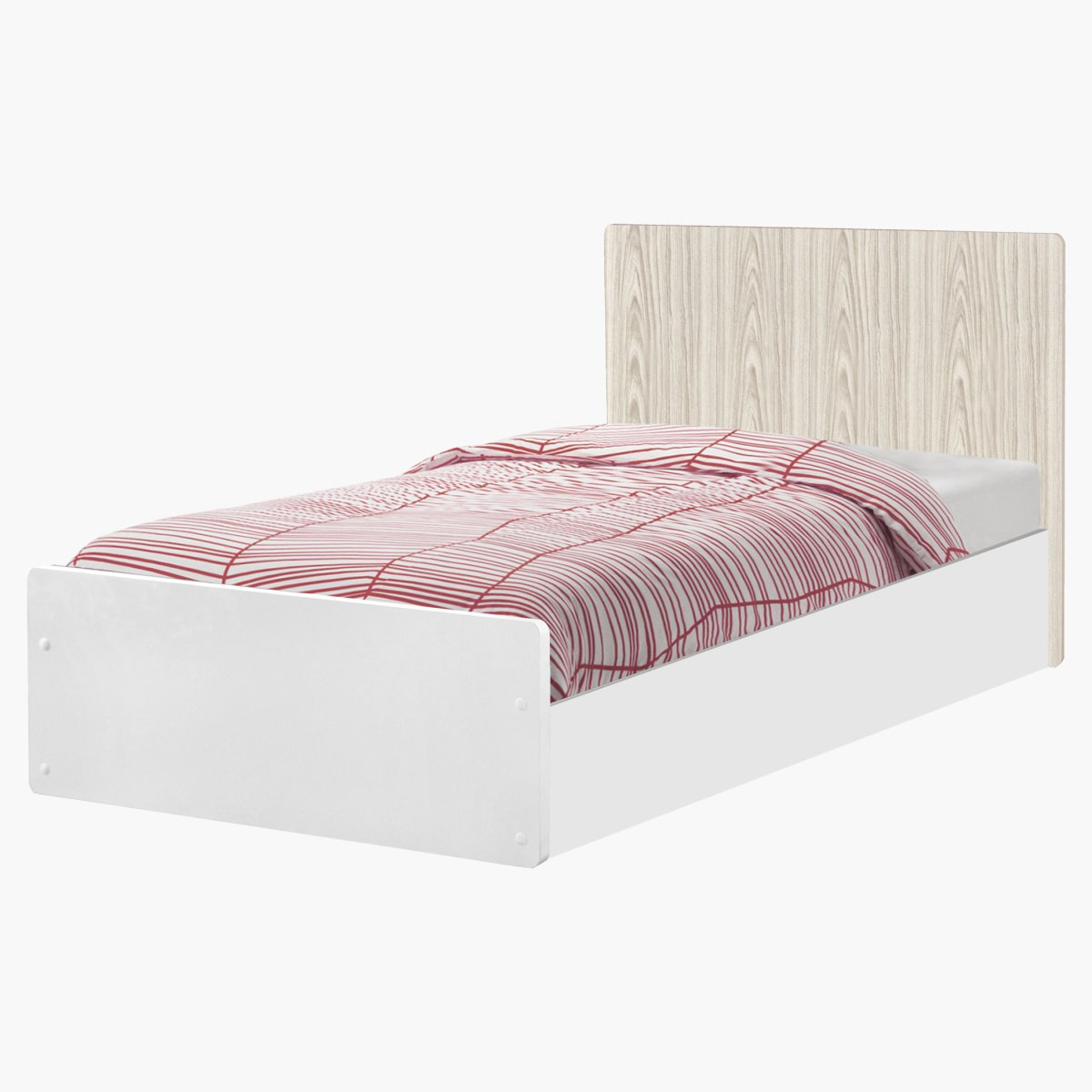 طقم غرفة نوم فردي 4 قطع من فانيلا - 90x190 سم-hbxkidsandyouth-bedsandbedsets-bedroomsets-single-image-2