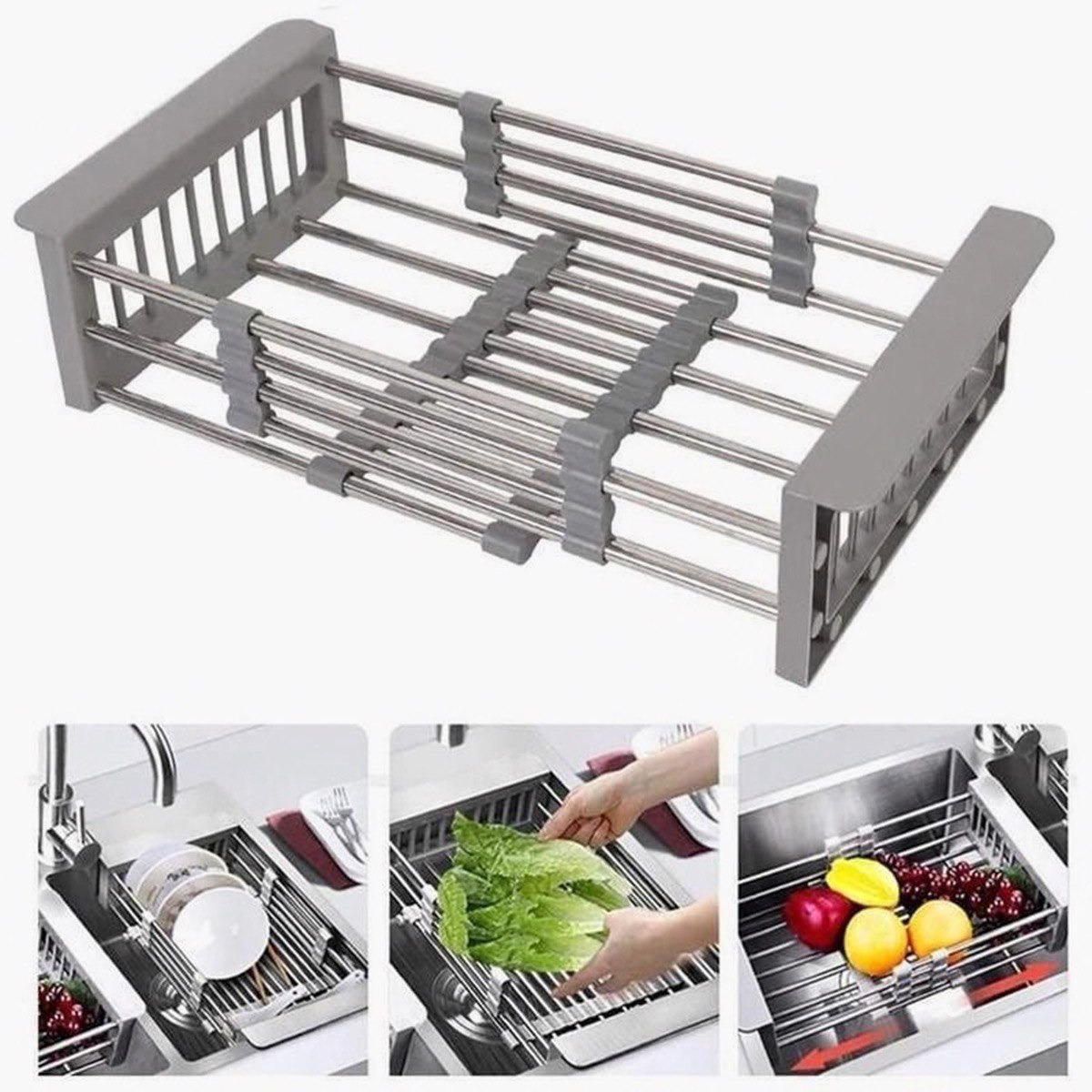 رف مجفف للصحون قابل للتوسيع من نيو-hbxkitchen-kitchenware-kitchenaccessories-image-2