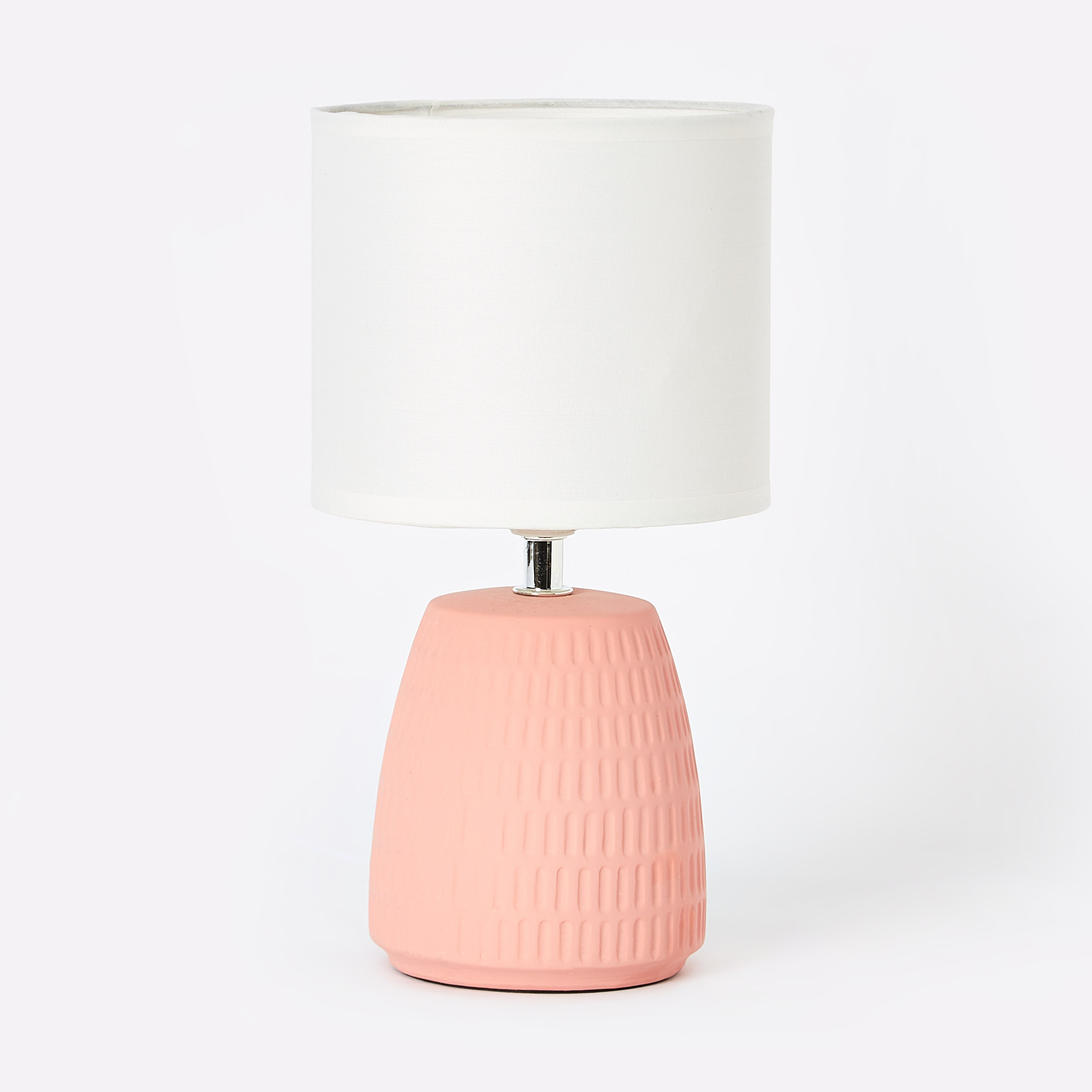 مصباح طاولة سيراميك بقاعدة بارزة الملمس 15x15x30 سم - كوو-hbxlivingroom-lighting-tablelamps-image-5