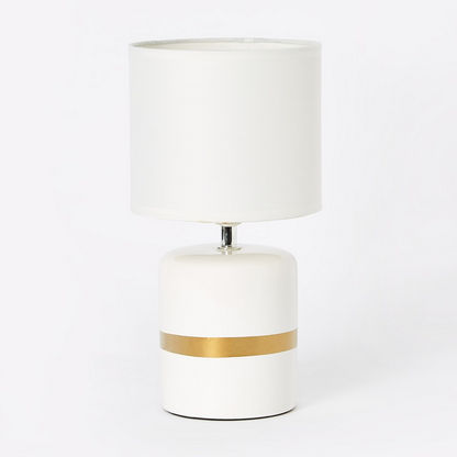 Quo- Cylindrical Ceramic Table Lamp - 32 cms