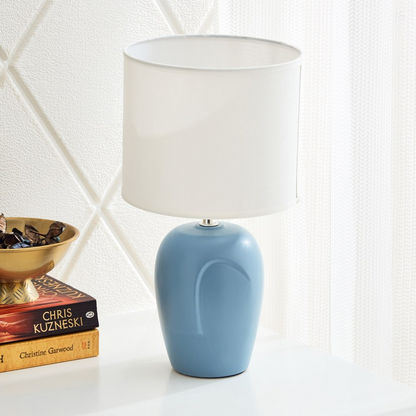 Quo Face Base Ceramic Table Lamp - 34 cms