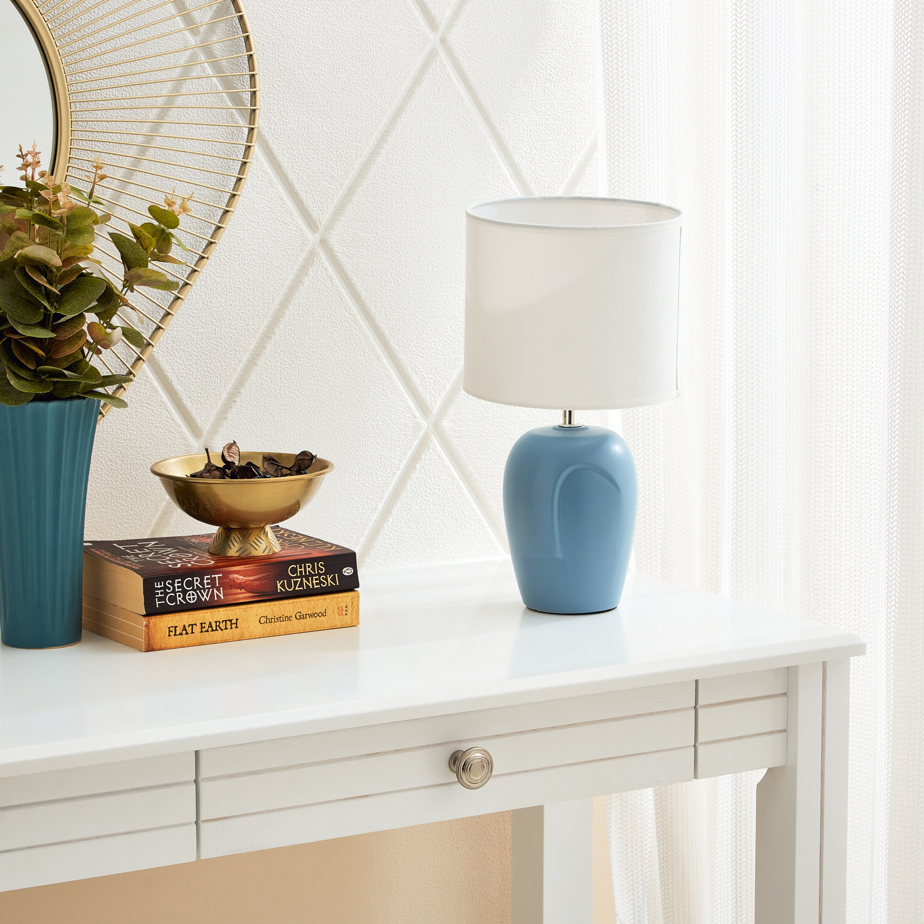 مصباح طاولة بقاعدة سيراميك من كوو - 34 سم-hbxlivingroom-lighting-tablelamps-image-4