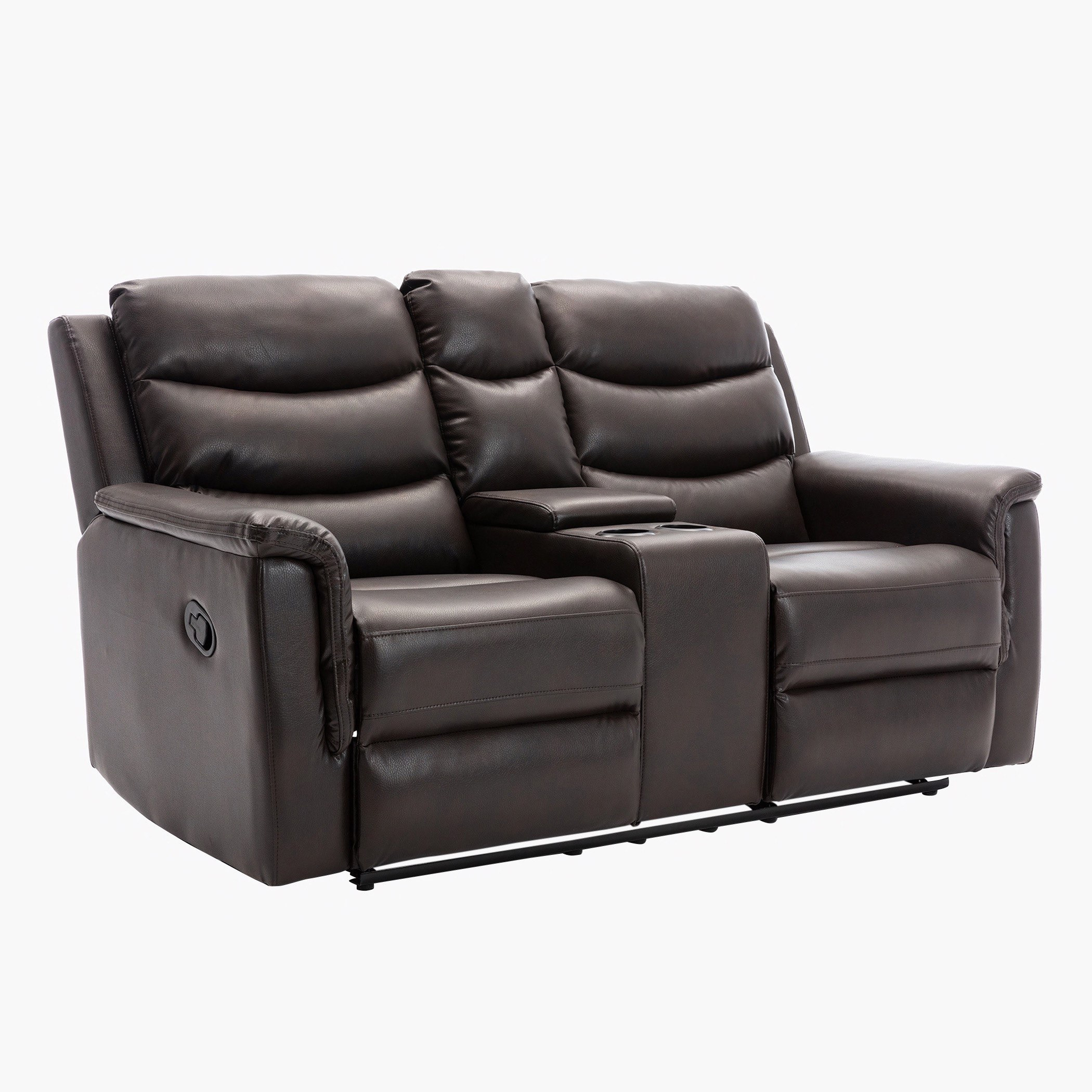 Vatican 2-Seater Leather Air Recliner Sofa with Console and Cup Holder-hbxlivingroom-sofasandarmchairs-sofas-image-3