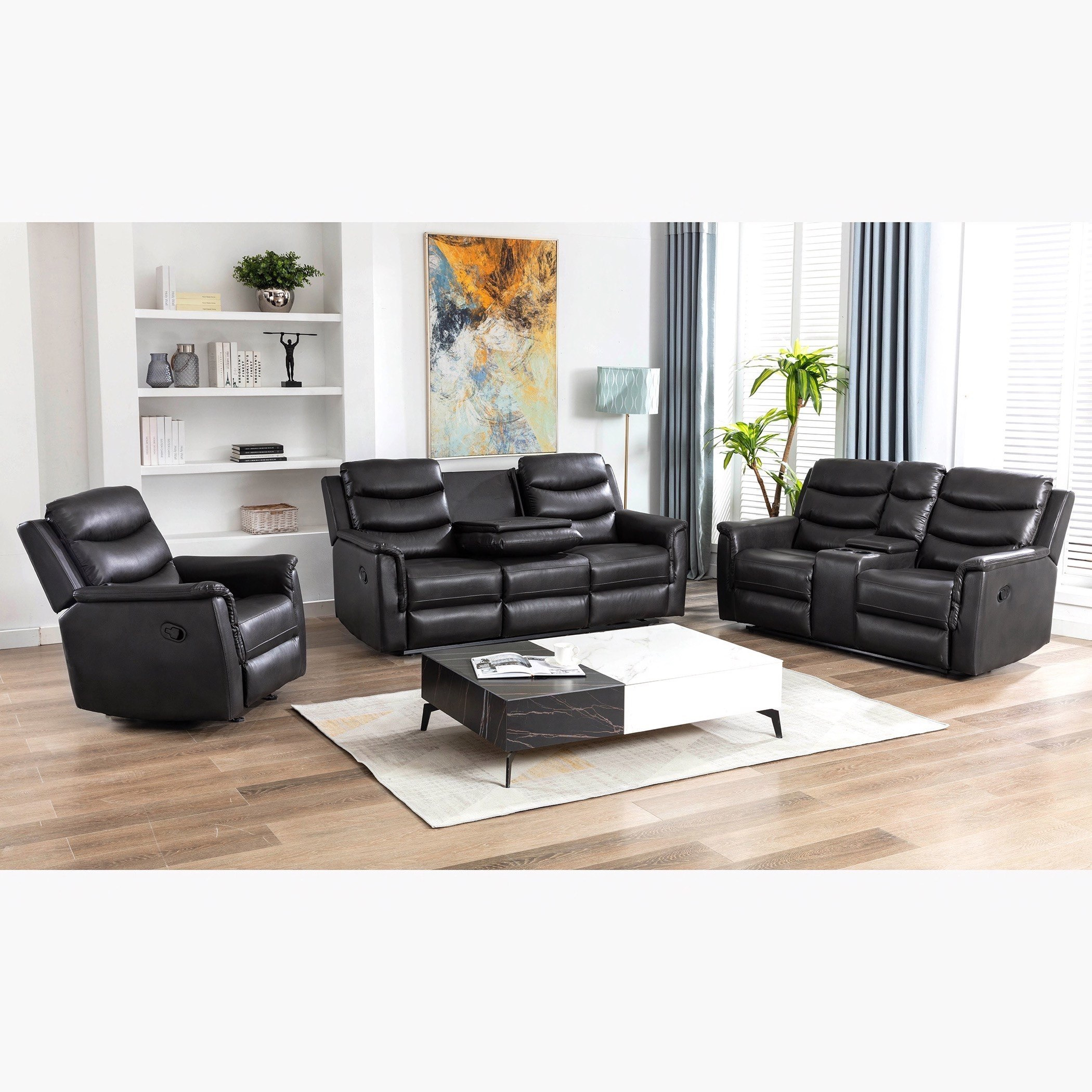 كنبة استرخاء هوائية جلد بـ3 مقاعد وطاولة منسدلة من فاتيكان-hbxlivingroom-sofasandarmchairs-sofas-image-7