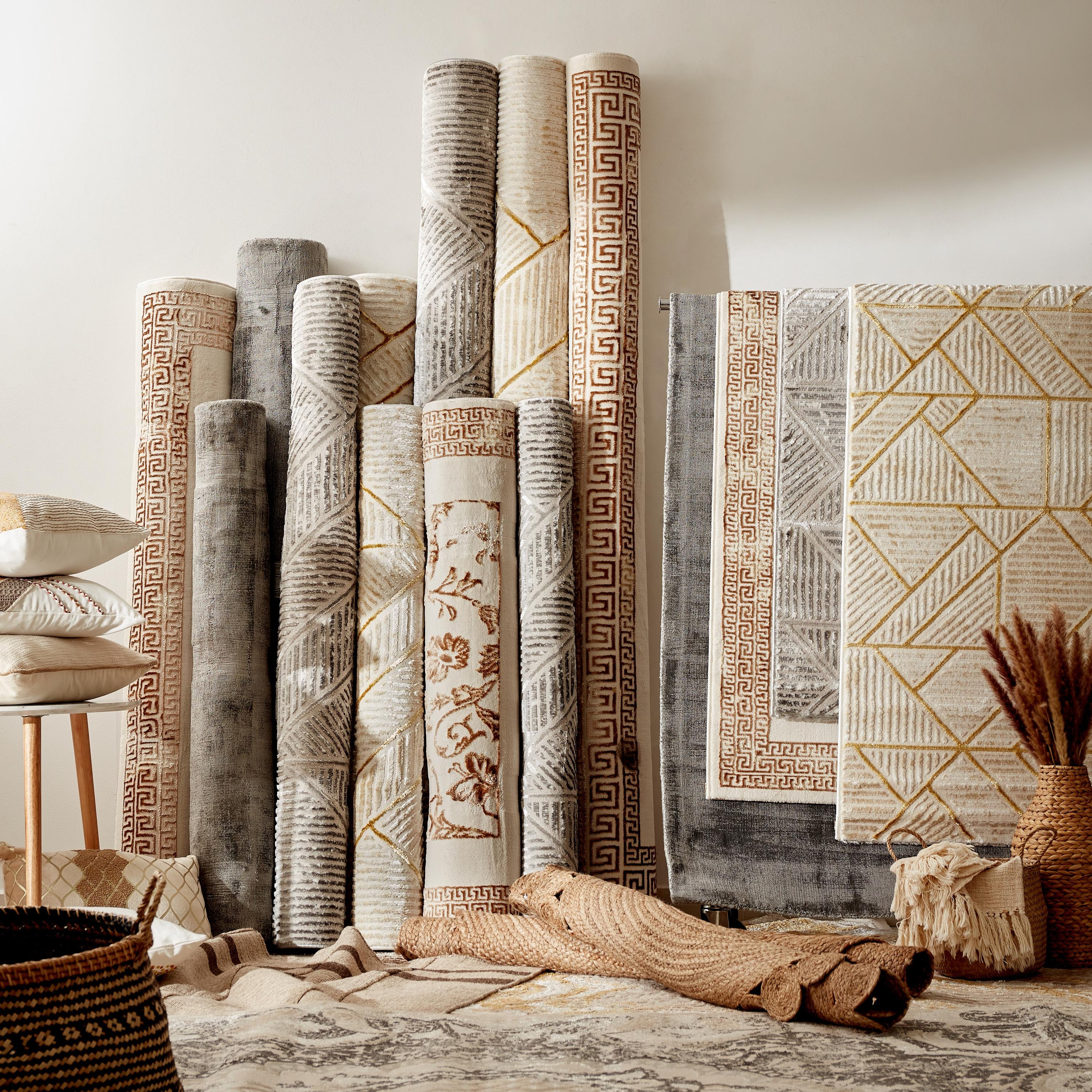 سجادة فيسكوز مصنوعة يدويًا من جلاز - 80x230 سم-hbxdecorandfurnishings-floorcoverings-rugs-image-5